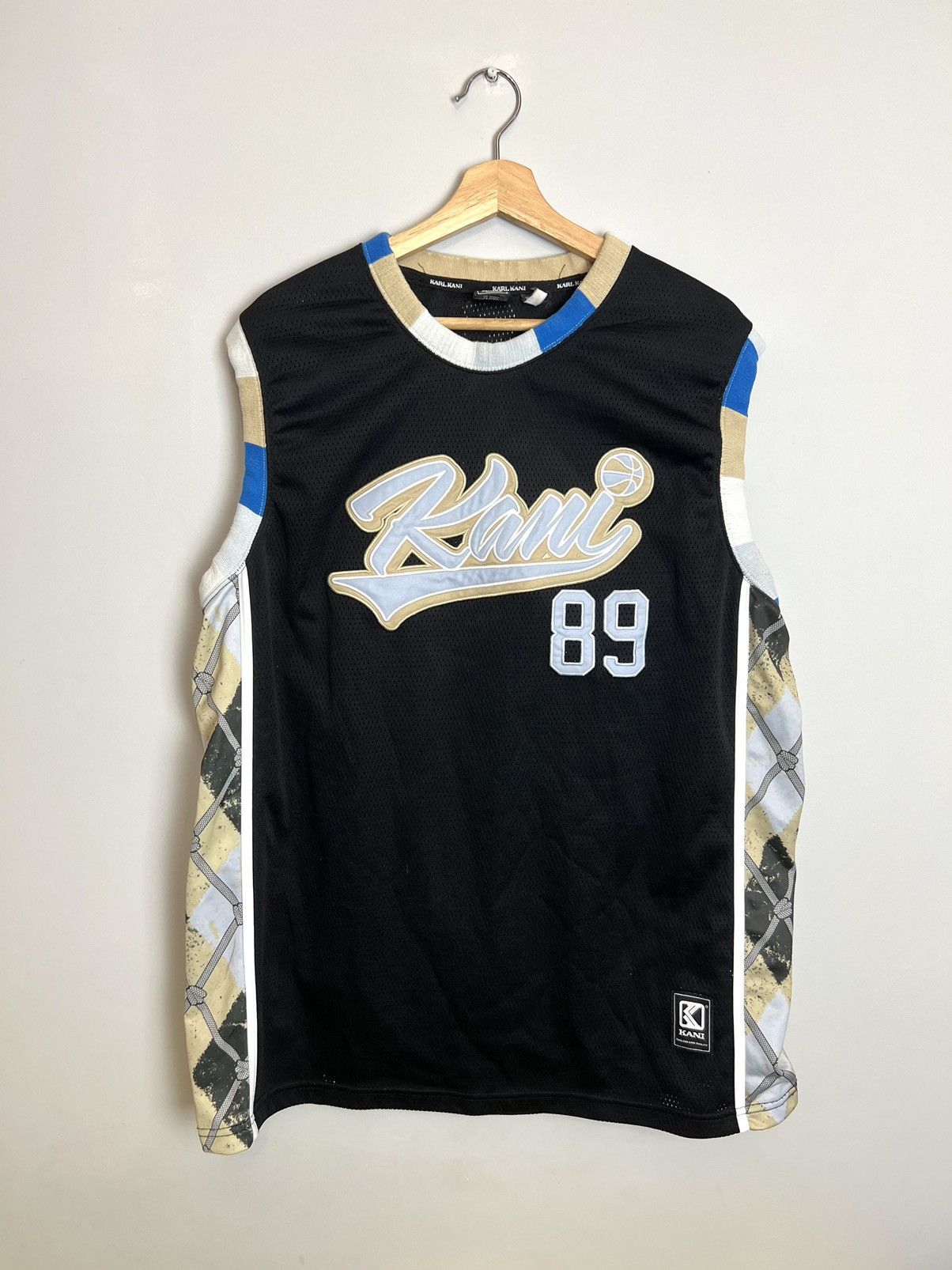 Karl Kani Rare Vintage 90s Karl Kani Tank Top Jersey Rap Hip Hop Vibe Size US XL / EU 56 / 4 - 1 Thumbnail