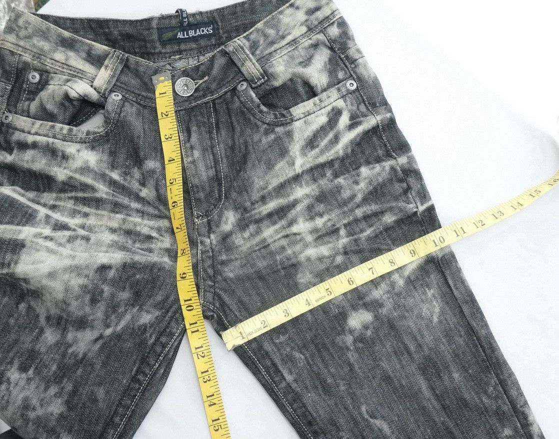 All Blacks Rare Japanese Brand ALL BLACKS Distressed Acid Wash Denim Size US 30 / EU 46 - 13 Thumbnail