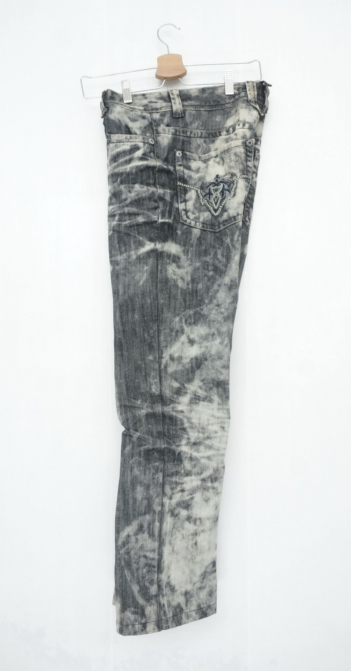 All Blacks Rare Japanese Brand ALL BLACKS Distressed Acid Wash Denim Size US 30 / EU 46 - 10 Thumbnail