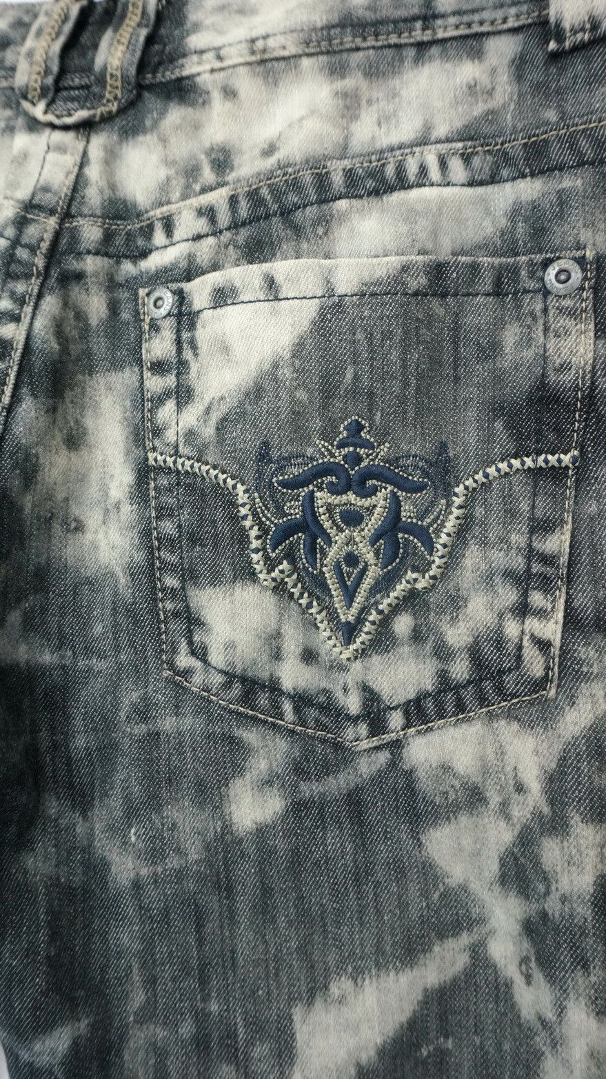 All Blacks Rare Japanese Brand ALL BLACKS Distressed Acid Wash Denim Size US 30 / EU 46 - 8 Thumbnail