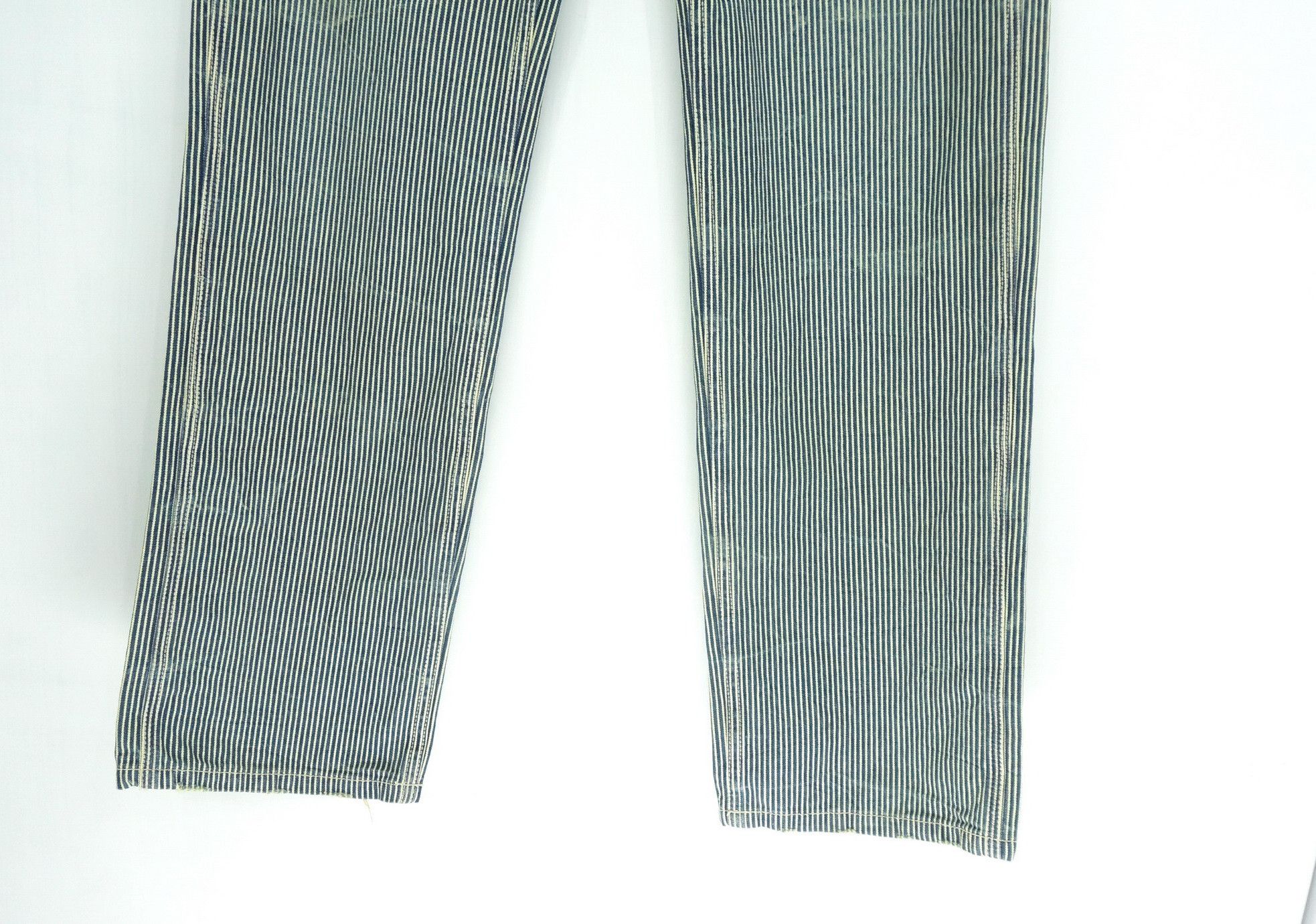 Japanese Brand BROWNY Japan Hickory Greenish Tint Denim Size US 33 - 6 Thumbnail