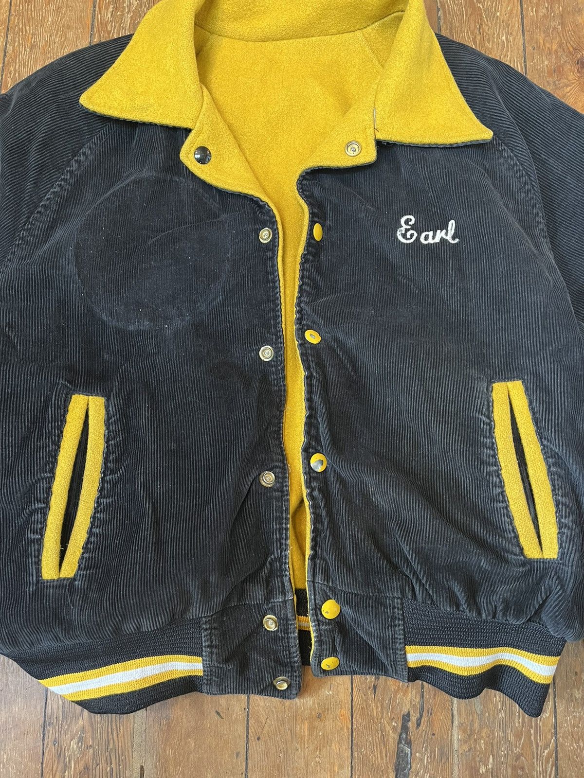 Vintage Vintage 70’s wool corduroy varsity/bomber jacket rare Size US M / EU 48-50 / 2 - 4 Thumbnail
