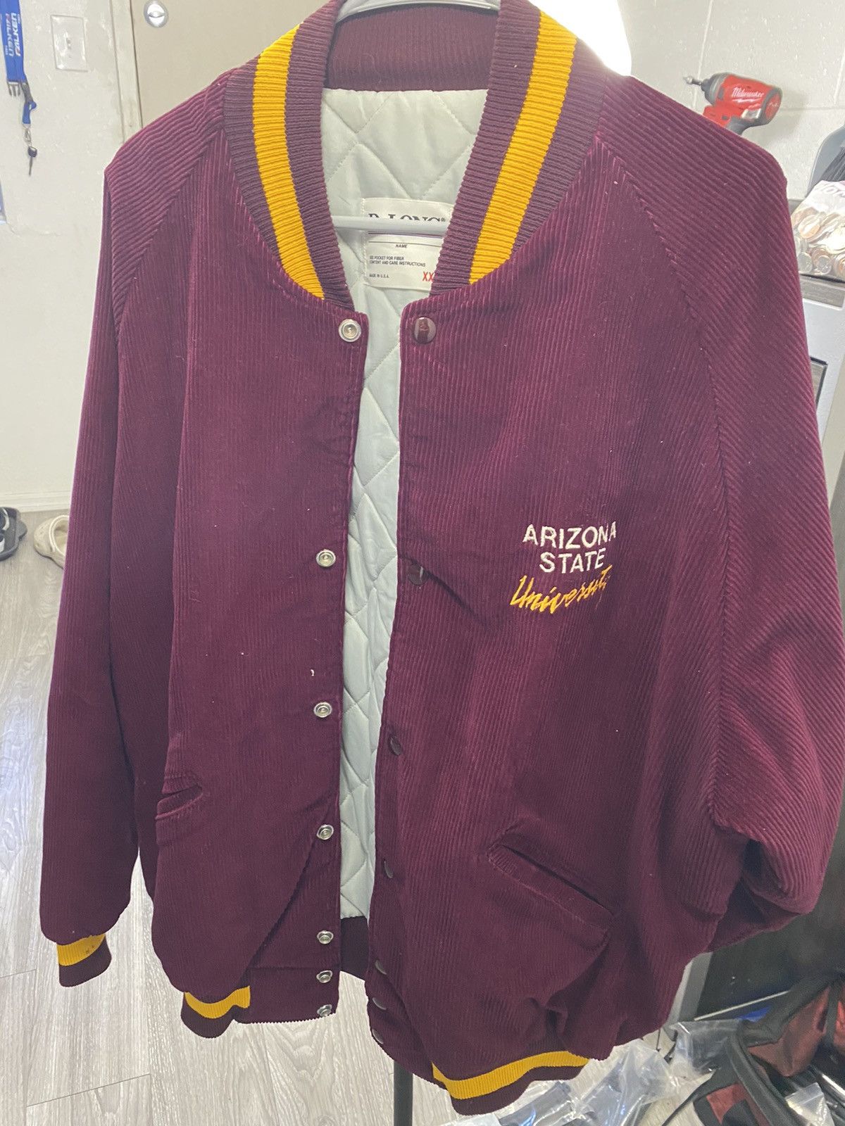 Delong 90s ASU Corduroy Bomber Size US XXL / EU 58 / 5 - 1 Thumbnail