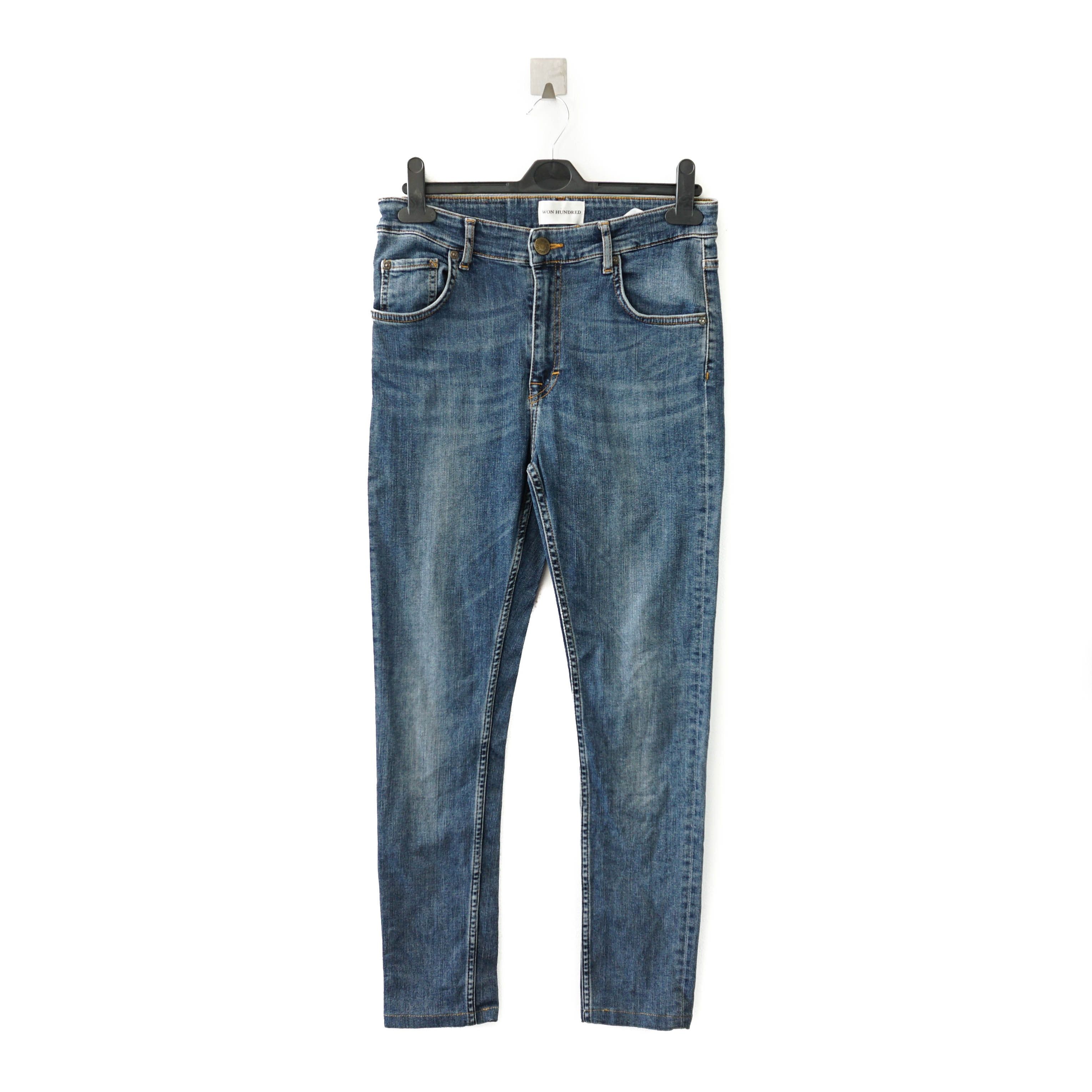 Won Hundred Essential Blue Skinny Jeans Size 29" - 1 Thumbnail