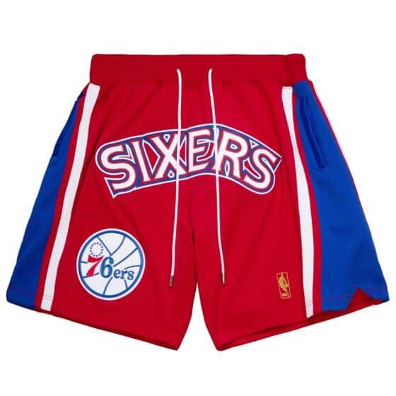 image of Philadelphia 76Ers Just Don X Mitchell & Ness Nba Shorts New in Red, Men's (Size 34)