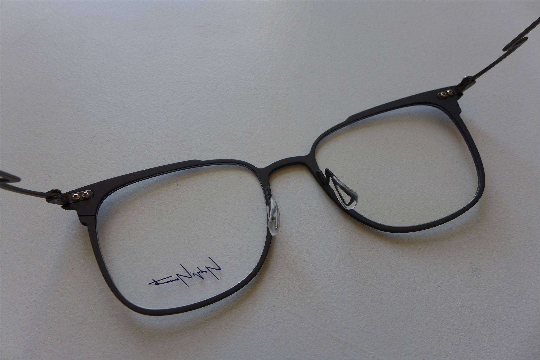 Yohji Yamamoto Yohji Yamamoto YY3026 Optical Glasses - Dark Grey Metal Size ONE SIZE - 14 Thumbnail