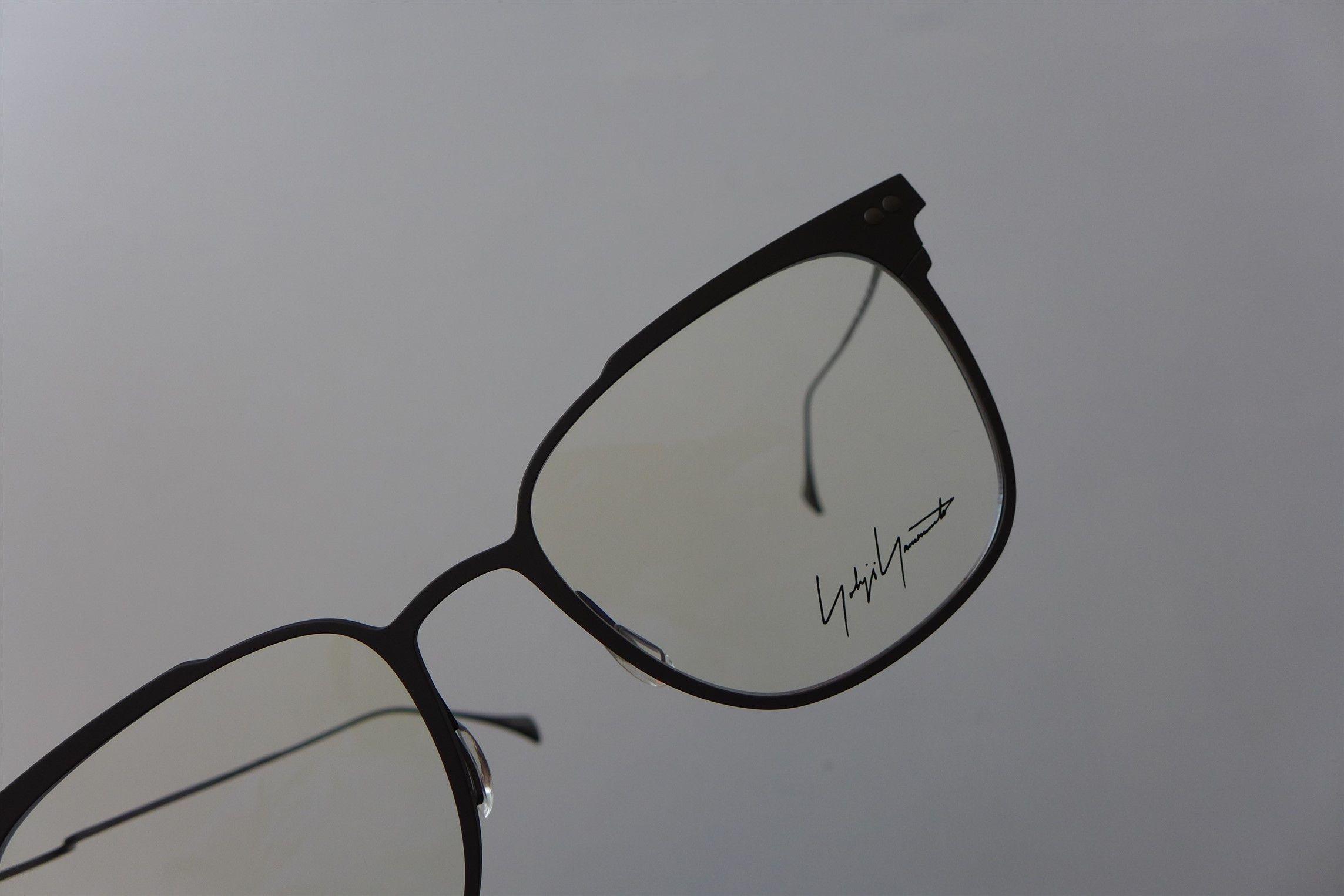 Yohji Yamamoto Yohji Yamamoto YY3026 Optical Glasses - Dark Grey Metal Size ONE SIZE - 21 Thumbnail