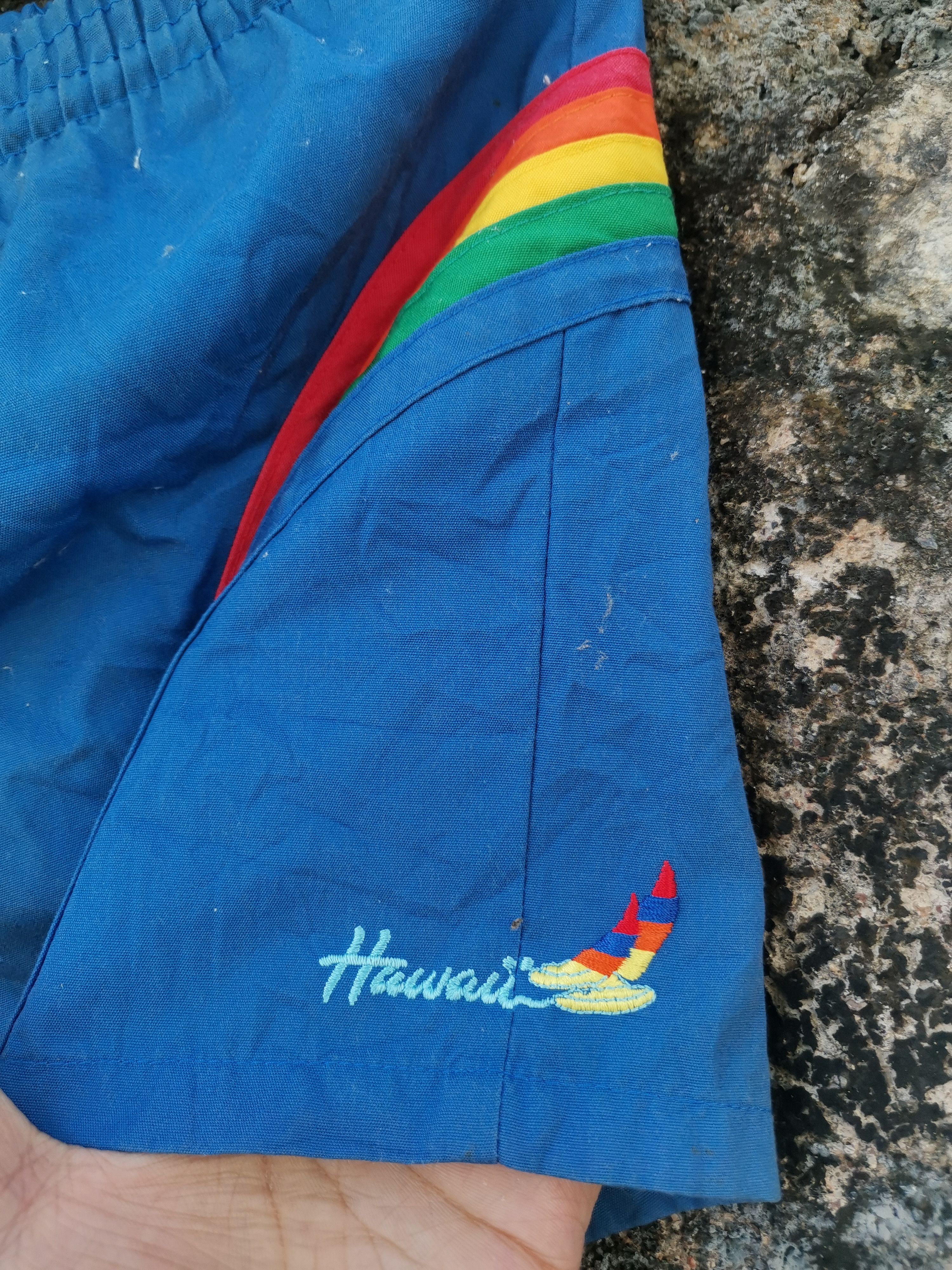 Vintage Vintage Hawaii Rainbow Yacht Pants Size US 27 - 3 Thumbnail