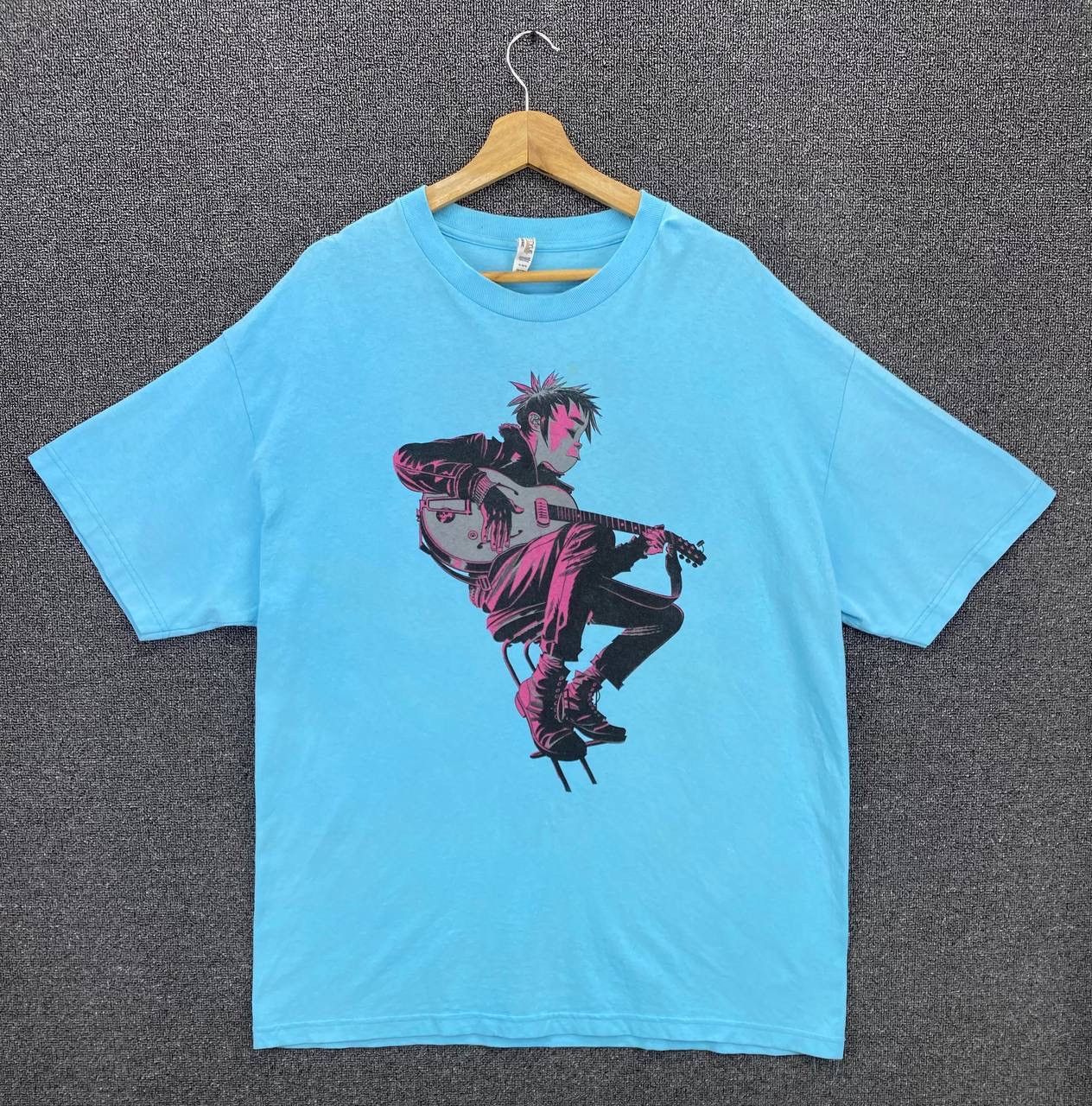 Band Tees Vintage Y2K Gorillaz Guitarist Punk Rock Band Tees T Shirts Size US XL / EU 56 / 4 - 1 Thumbnail