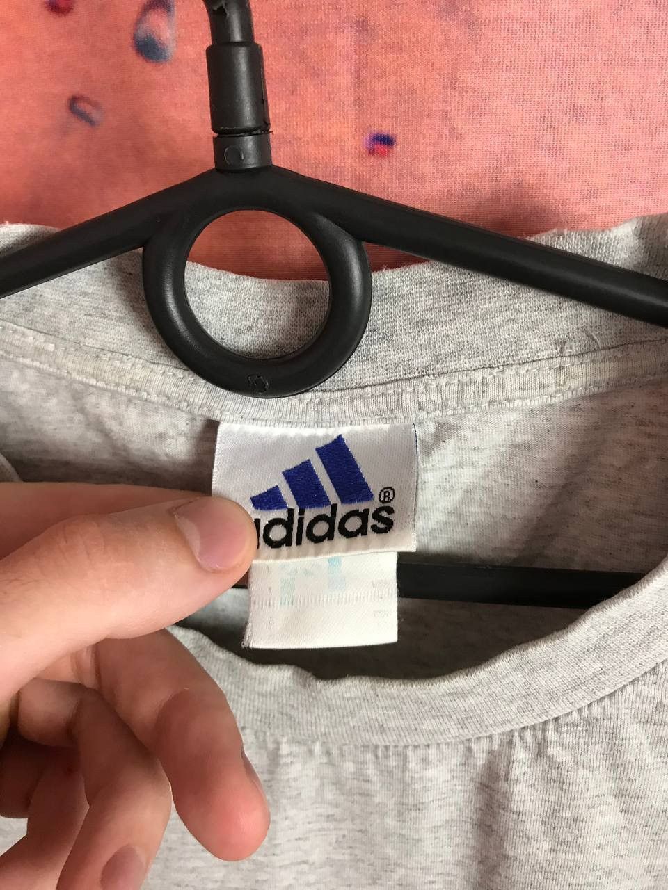 Adidas × Vintage Vintage Adidas streetwear big logo tee Size US L / EU 52-54 / 3 - 4 Thumbnail