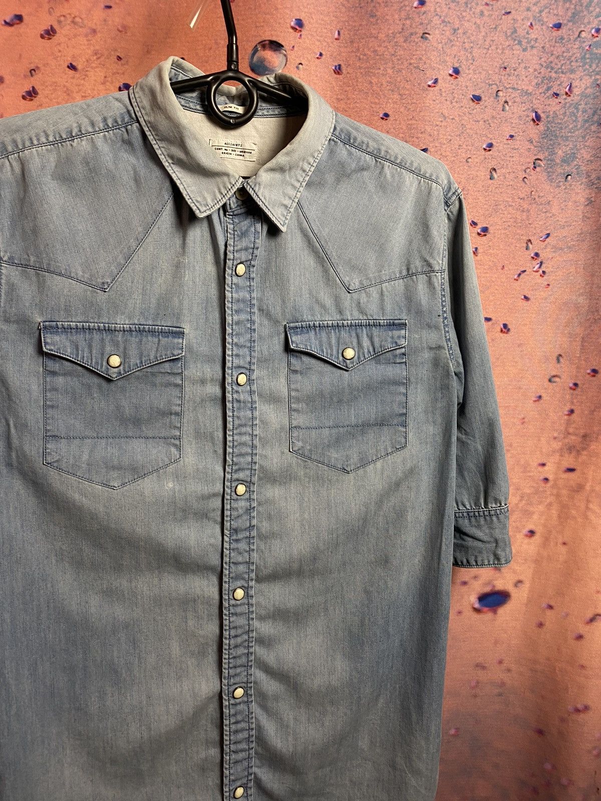 Allsaints Allsaints luxury streetwear denim shirt Size US M / EU 48-50 / 2 - 1 Thumbnail