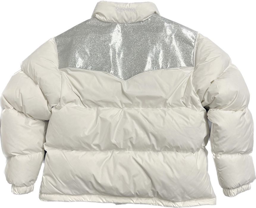 Supreme Supreme Glitter Yoke Down Puffer Jacket Sz L | Grailed