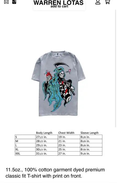 Warren Lotas Warren Lotas X Matty Boy Reaper Tee | Grailed