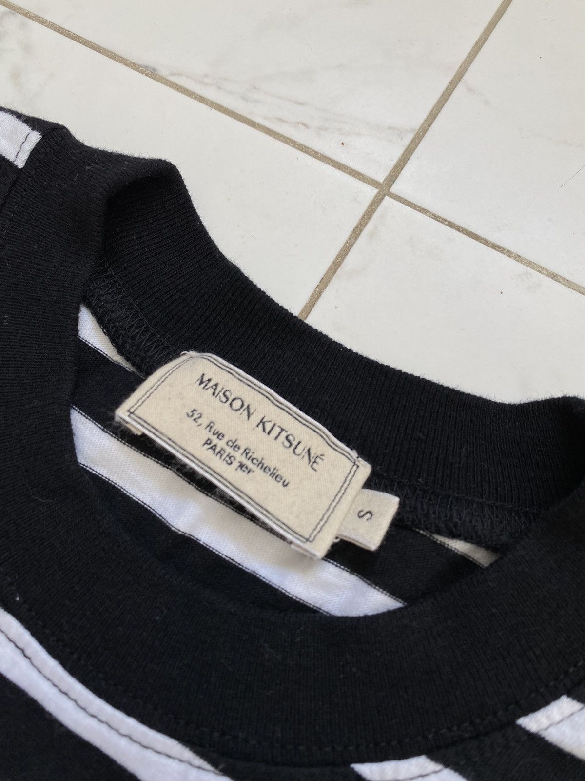 Maison Kitsune Maison Kitsune Striped Shirt Size US S / EU 44-46 / 1 - 2 Thumbnail