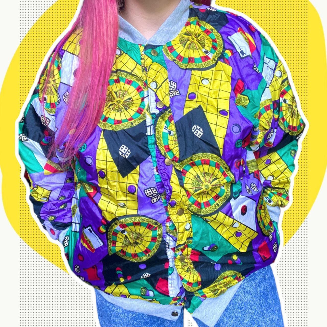 Vintage Current Seen vintage reversible casino windbreaker jacket Size US L / EU 52-54 / 3 - 1 Thumbnail