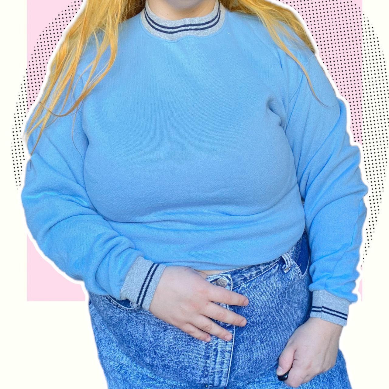 Vintage Discus Athletic vintage 90s blank ringer sweatshirt Size US M / EU 48-50 / 2 - 1 Thumbnail
