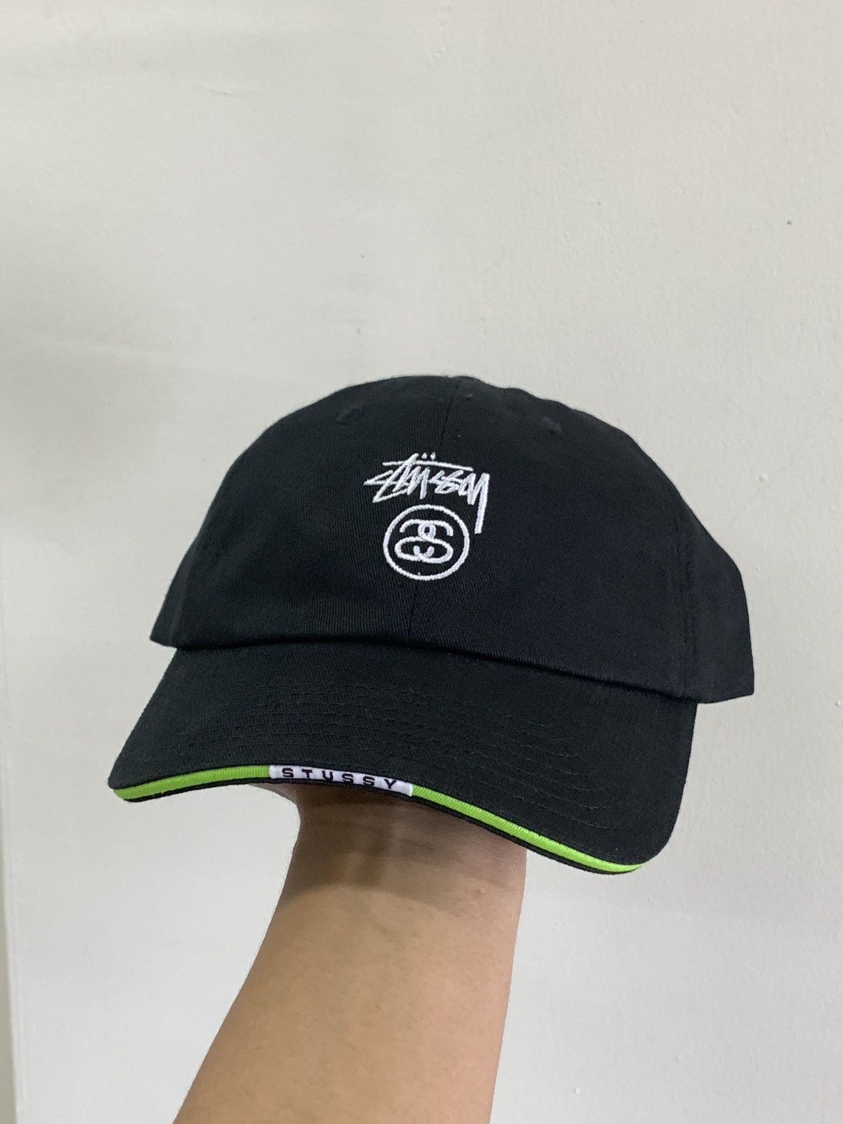 image of Stussy Visor Cap in Black, Men's
