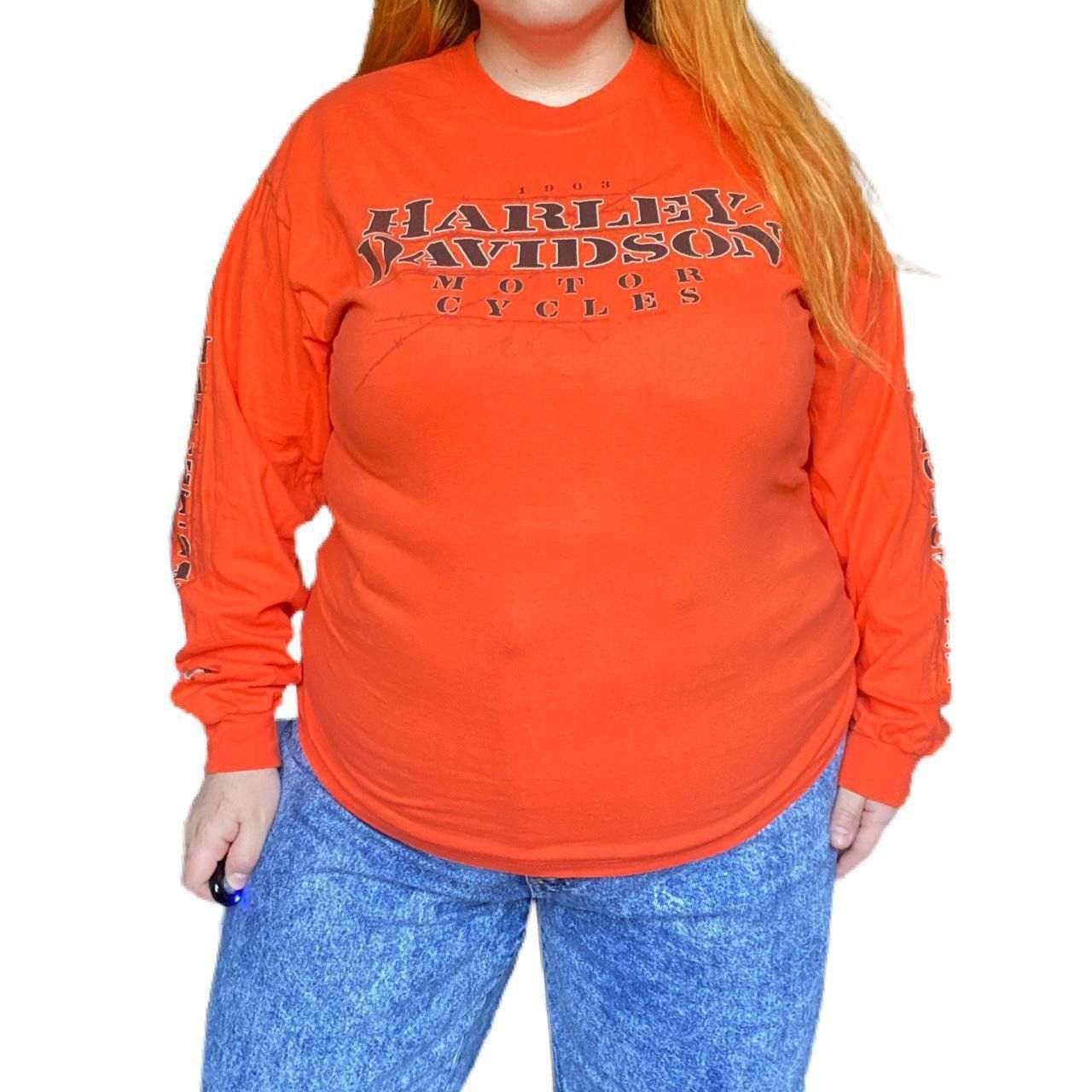 Vintage Harley Davidson vintage y2k graphic long sleeve tee shirt Size US L / EU 52-54 / 3 - 2 Thumbnail
