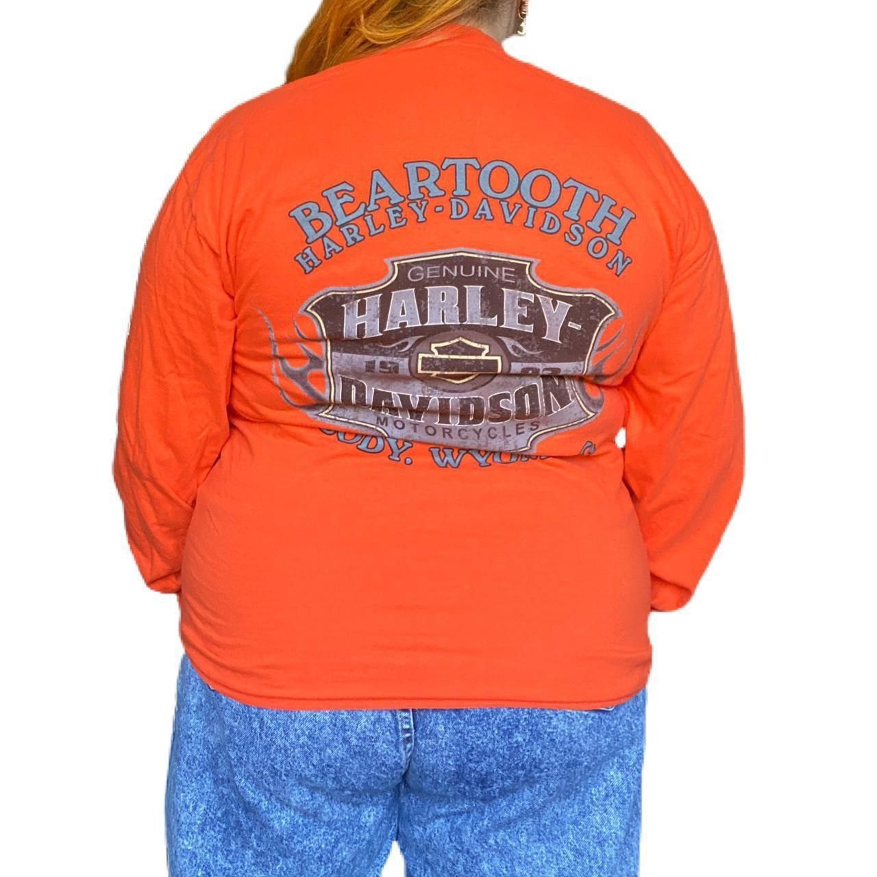 Vintage Harley Davidson vintage y2k graphic long sleeve tee shirt Size US L / EU 52-54 / 3 - 3 Thumbnail