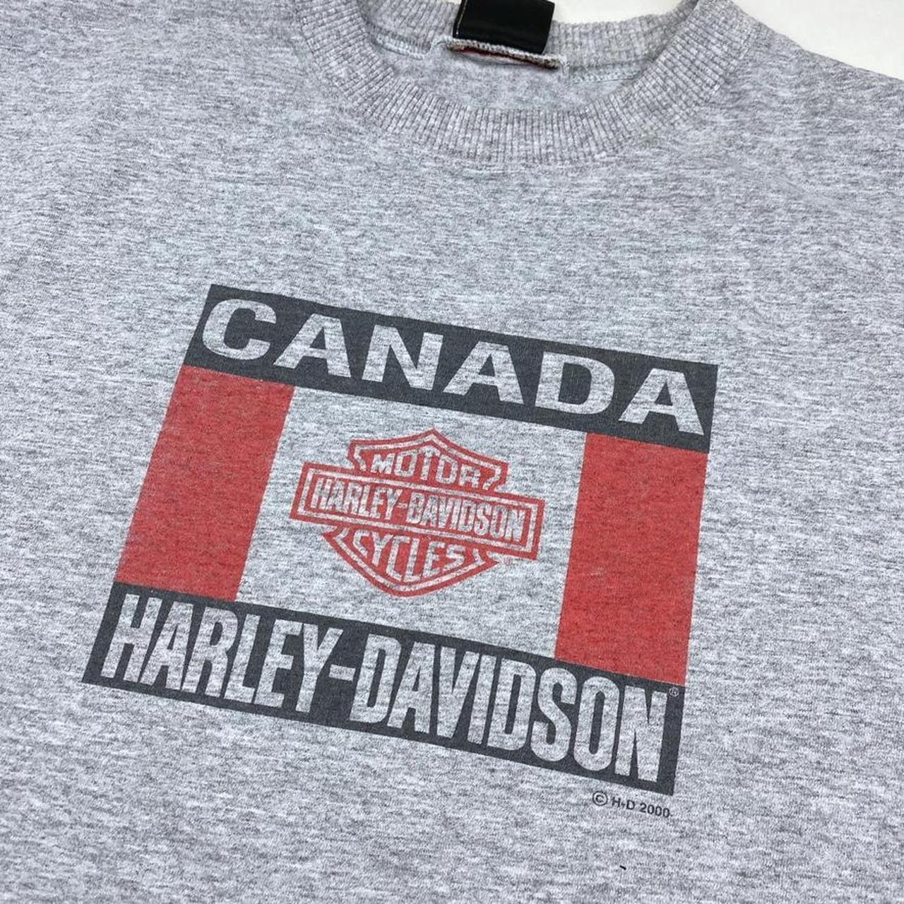 Vintage Harley Davidson Canada vintage single stitch graphic tee Size US XL / EU 56 / 4 - 2 Thumbnail