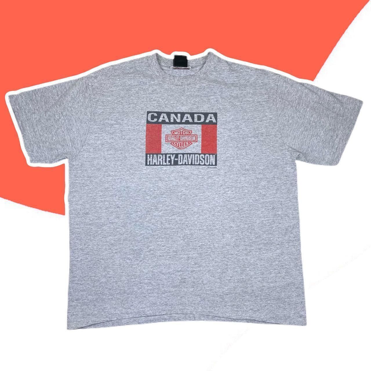 Vintage Harley Davidson Canada vintage single stitch graphic tee Size US XL / EU 56 / 4 - 1 Thumbnail