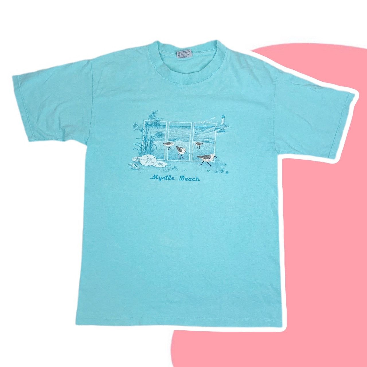 Vintage Image Resortwear vintage 90s scenic bird graphic tee shirt Size US S / EU 44-46 / 1 - 1 Thumbnail