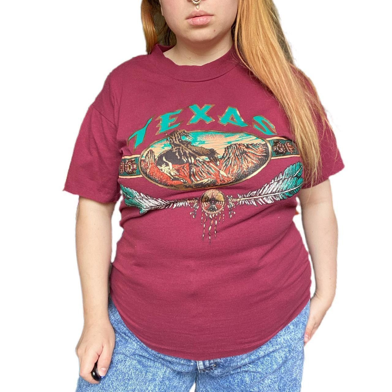 Vintage Vintage 90s Texas graphic tee shirt Size US L / EU 52-54 / 3 - 2 Thumbnail