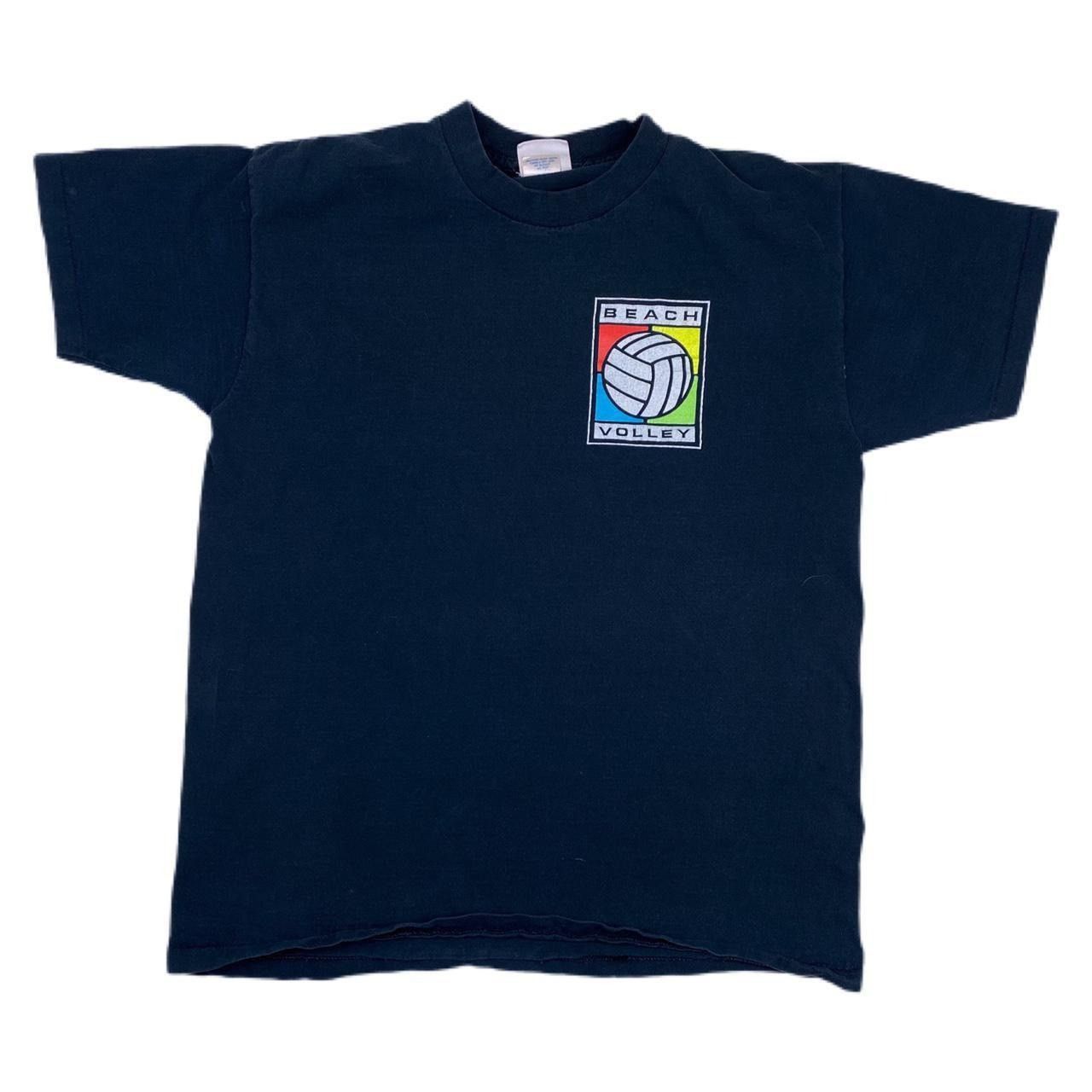 Vintage vintage 90s single stitch beach volley ball graphic tee Size US M / EU 48-50 / 2 - 2 Thumbnail