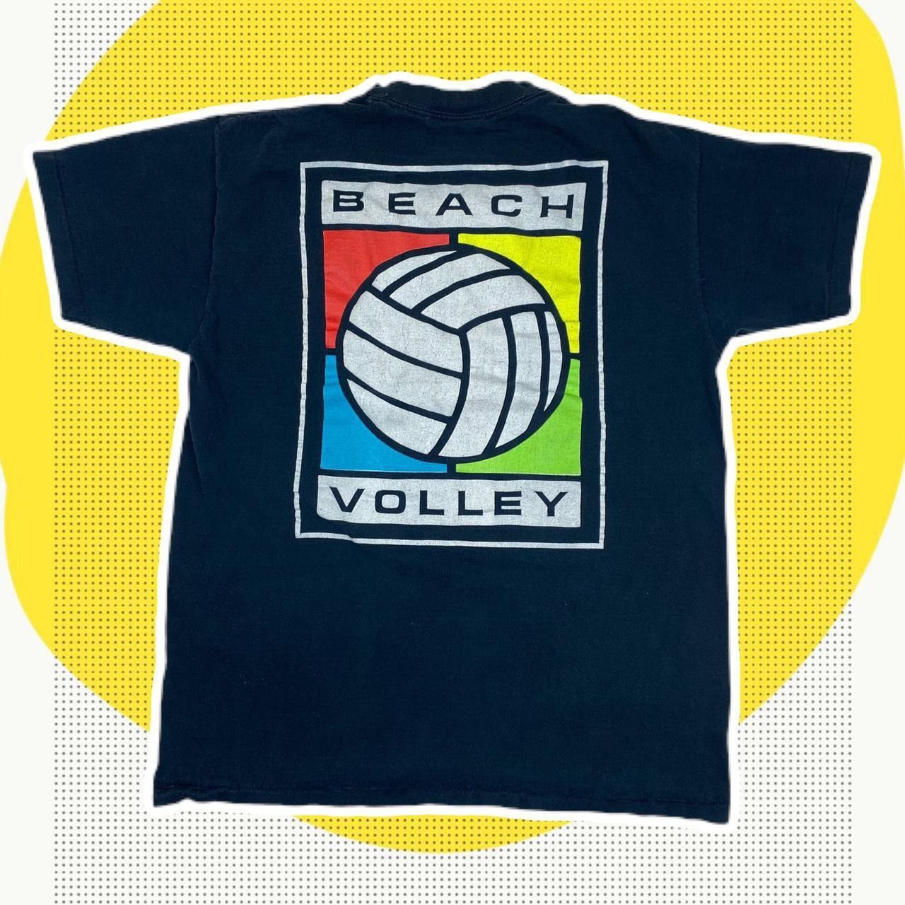 Vintage vintage 90s single stitch beach volley ball graphic tee Size US M / EU 48-50 / 2 - 1 Thumbnail