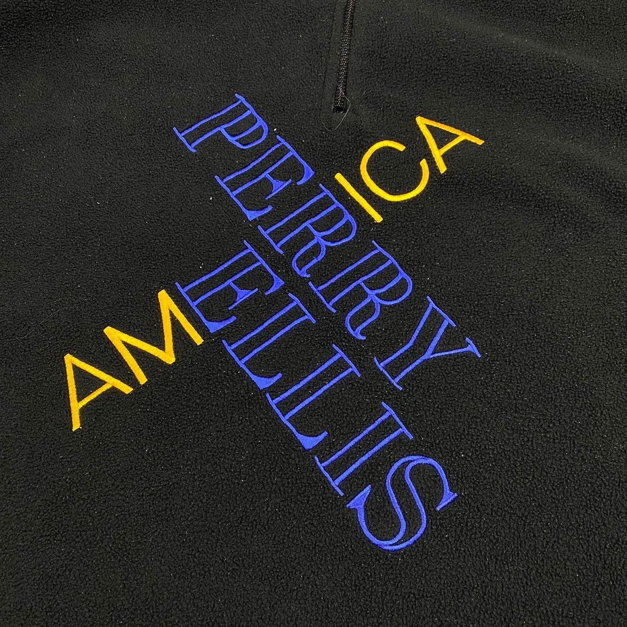 Perry Ellis Perry Ellis vintage 90s mock quarter zip fleece pullover Size US XL / EU 56 / 4 - 2 Thumbnail