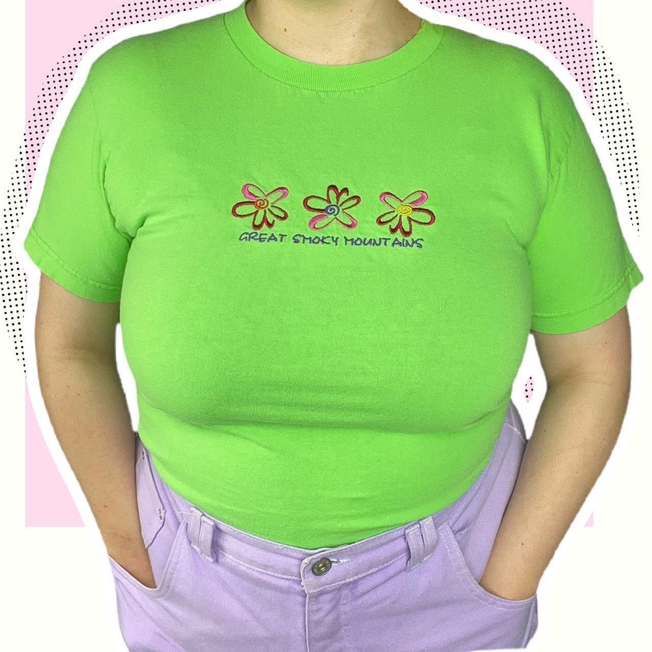 Vintage Great Smoky Mountains vintage 90s floral graphic tee shirt Size US S / EU 44-46 / 1 - 3 Thumbnail