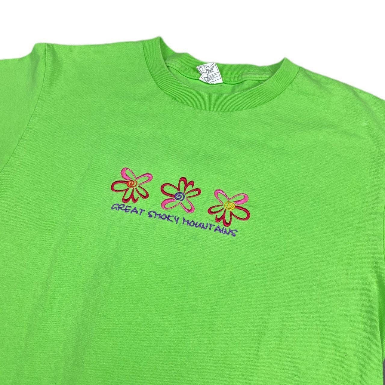 Vintage Great Smoky Mountains vintage 90s floral graphic tee shirt Size US S / EU 44-46 / 1 - 1 Thumbnail