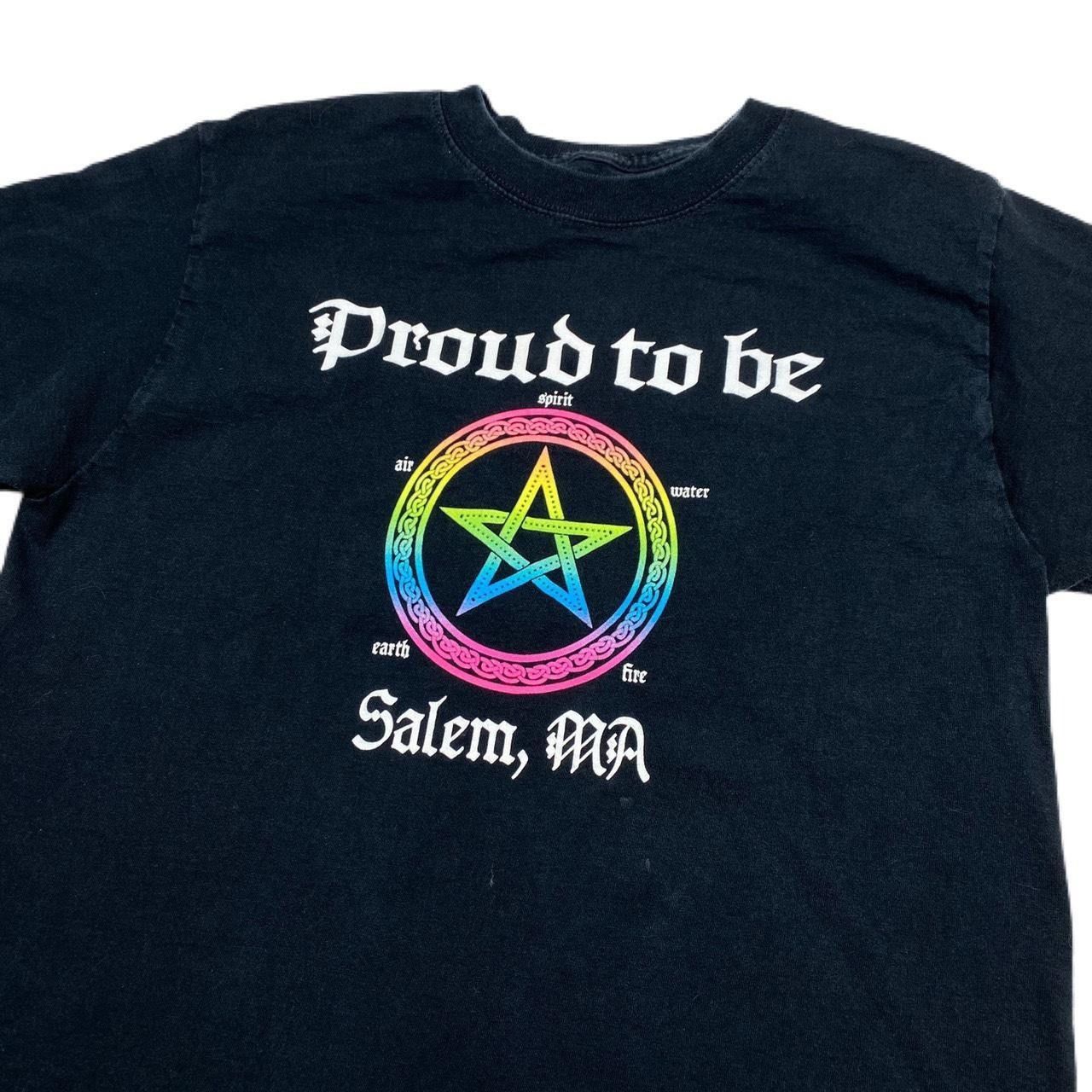 Fruit Of The Loom Salem Massachusetts rainbow pentacle witch graphic tee Size US XS / EU 42 / 0 - 2 Thumbnail