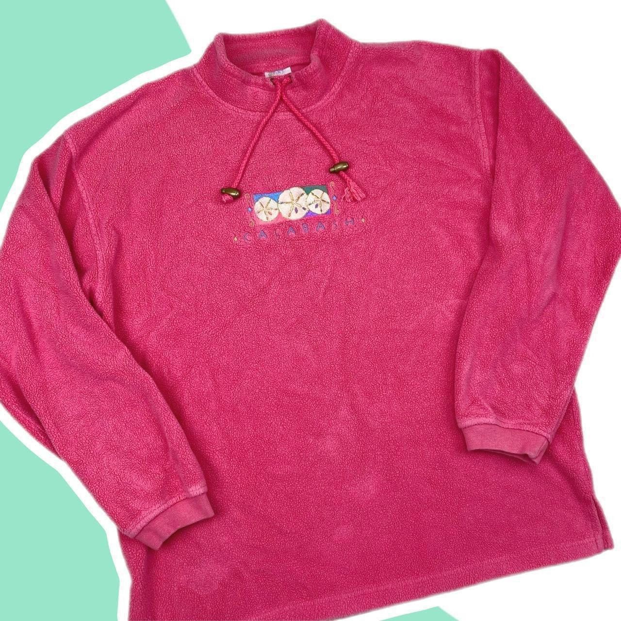 Vintage Vintage y2k Calabash mock neck fleece pullover sweatshirt Size US L / EU 52-54 / 3 - 1 Thumbnail