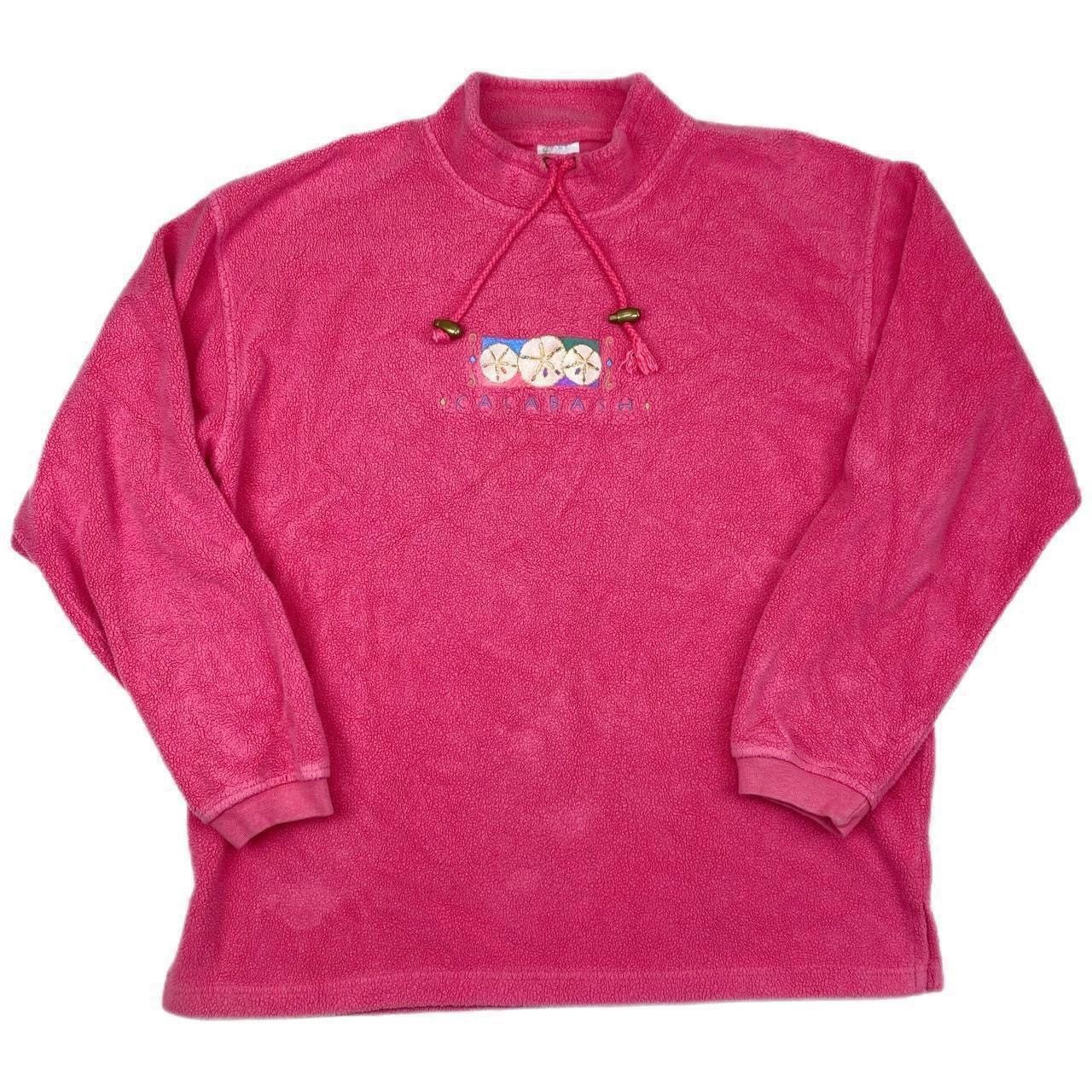 Vintage Vintage y2k Calabash mock neck fleece pullover sweatshirt Size US L / EU 52-54 / 3 - 3 Thumbnail