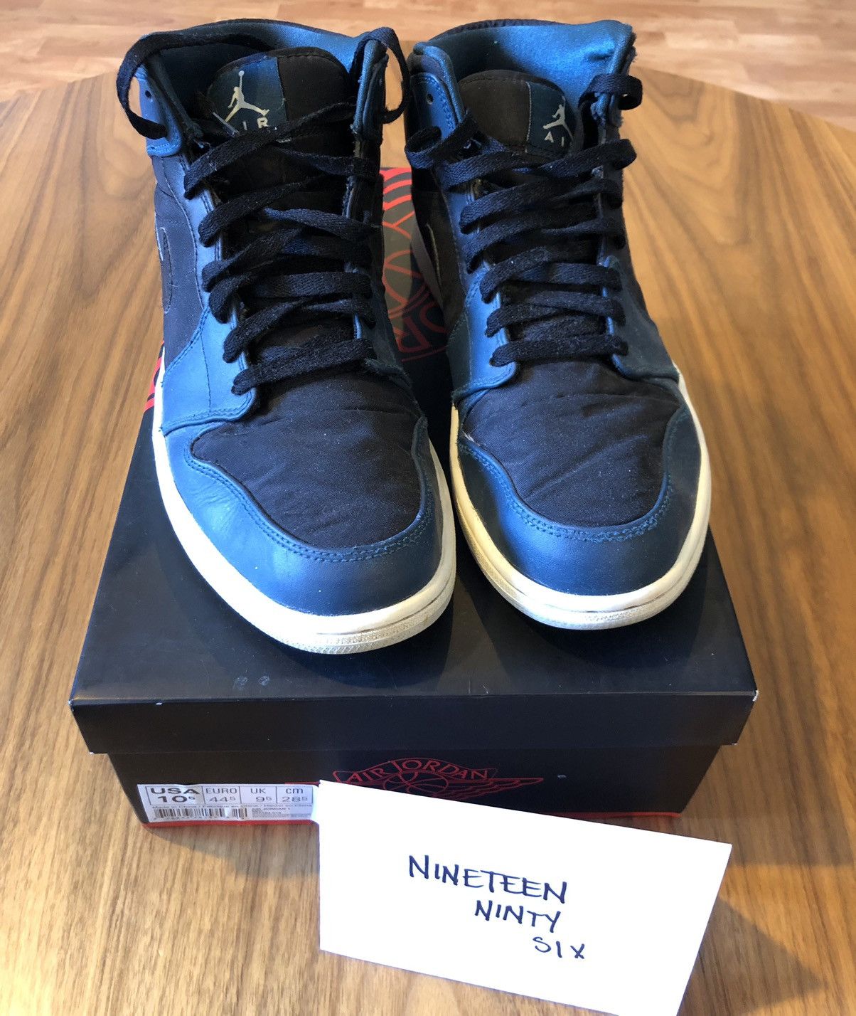 Jordan Brand × Nike Air Jordan 1 Mid Black/Nightshade Size US 10.5 / EU 43-44 - 4 Thumbnail