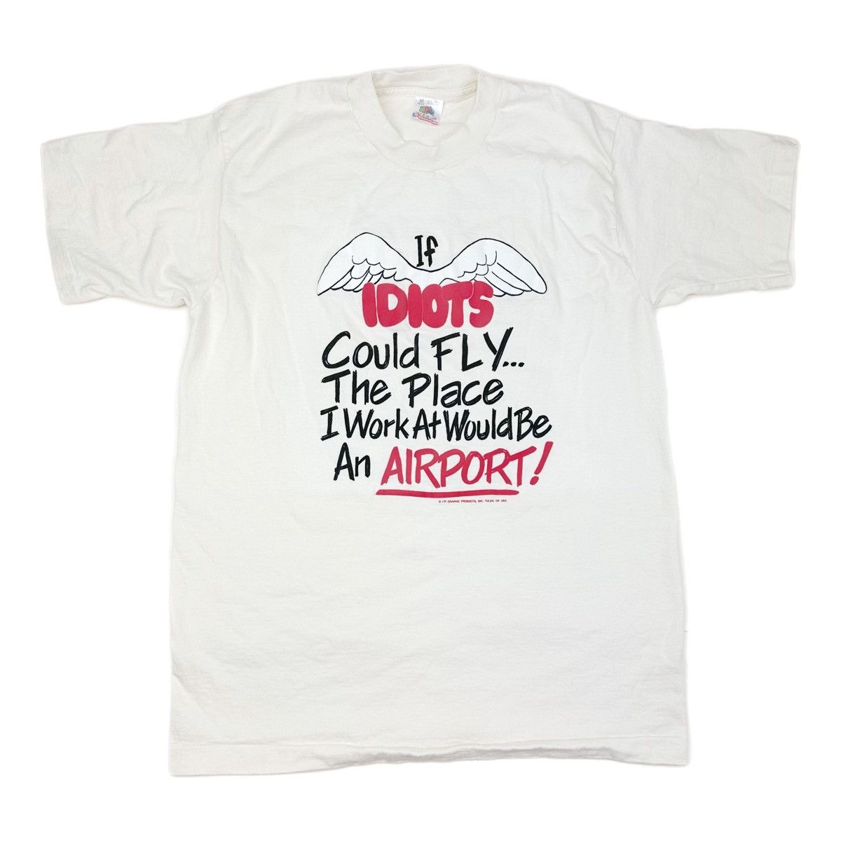 Vintage Vintage 90s single stitch funny humor graphic tee shirt Size US M / EU 48-50 / 2 - 2 Thumbnail