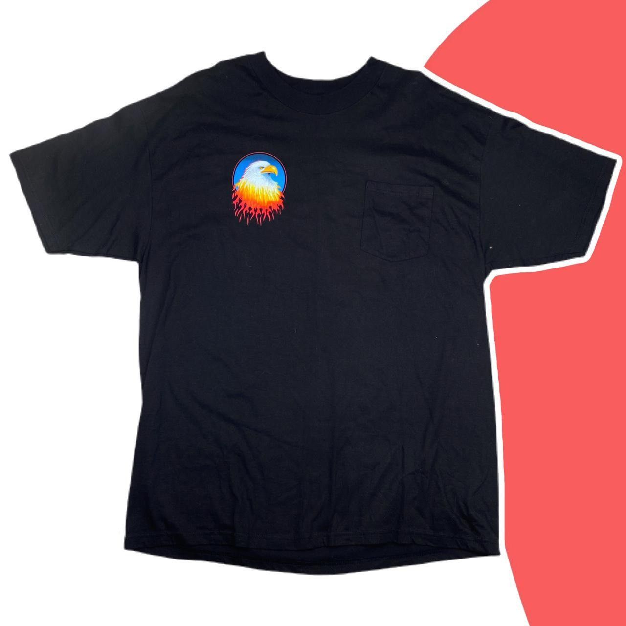 Hanes Vintage 90s double sided graphic biker pocket tee shirt Size US XL / EU 56 / 4 - 1 Thumbnail
