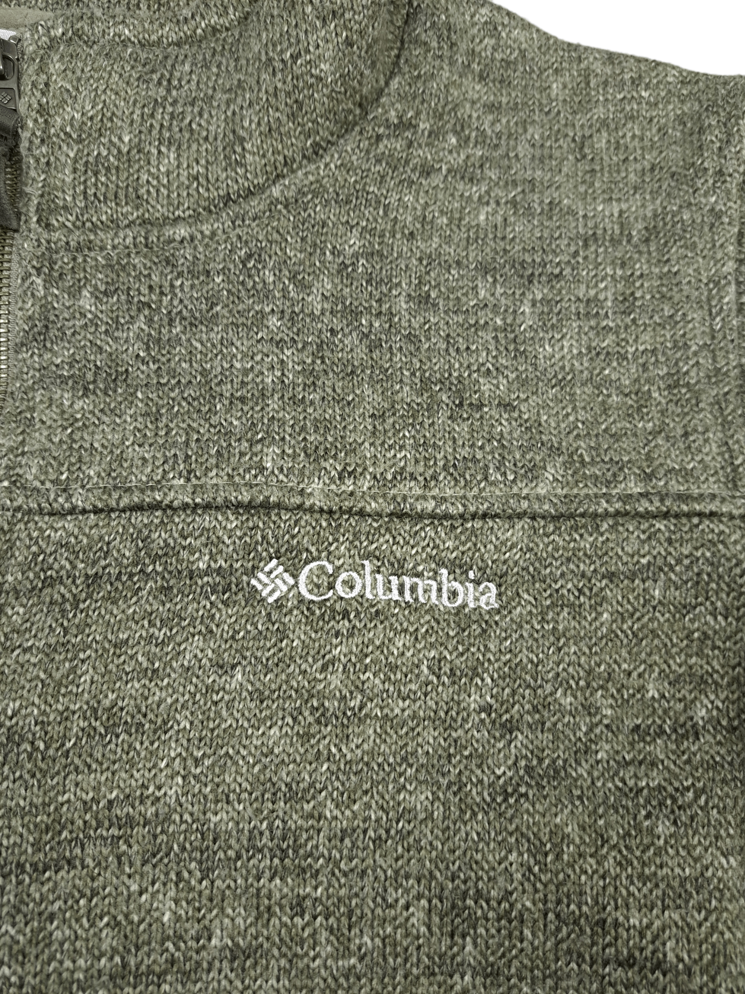 Columbia × Vintage 💎 Vintage Columbia Green Zip Fleece Jacket Sweatshirt Size US L / EU 52-54 / 3 - 3 Thumbnail