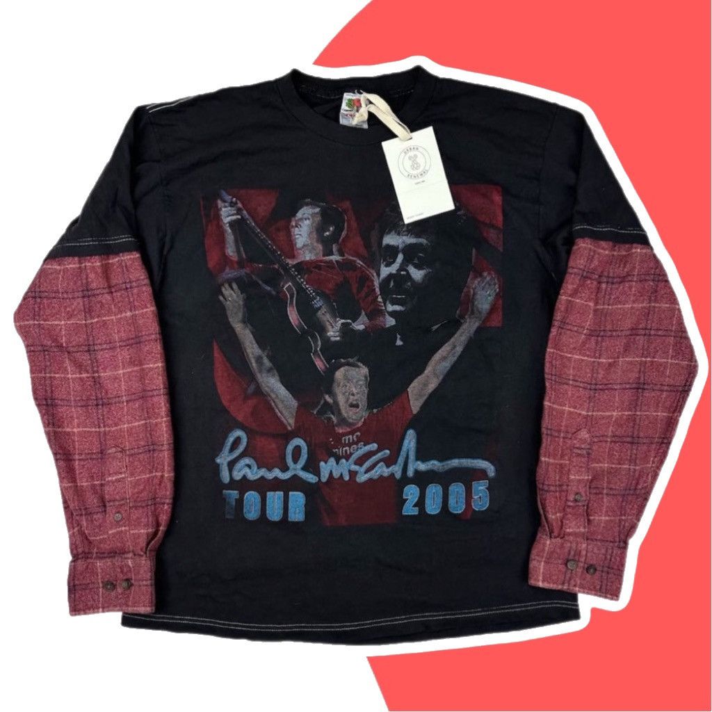 Urban Renewal Vintage y2k Paul McCartney 2005 tour long sleeve tee shirt Size US M / EU 48-50 / 2 - 1 Thumbnail