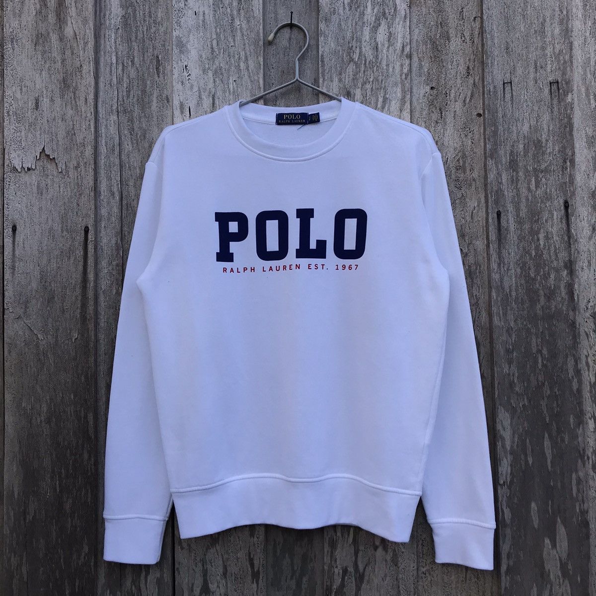 Vintage Polo Ralph Lauren Spell Out Sweatshirt Big Logo