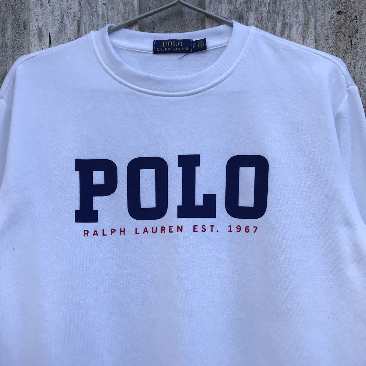 Polo Ralph Lauren × Vintage Vintage Polo Ralph Lauren Spell Out Sweatshirt Big Logo Size US M / EU 48-50 / 2 - 2 Thumbnail