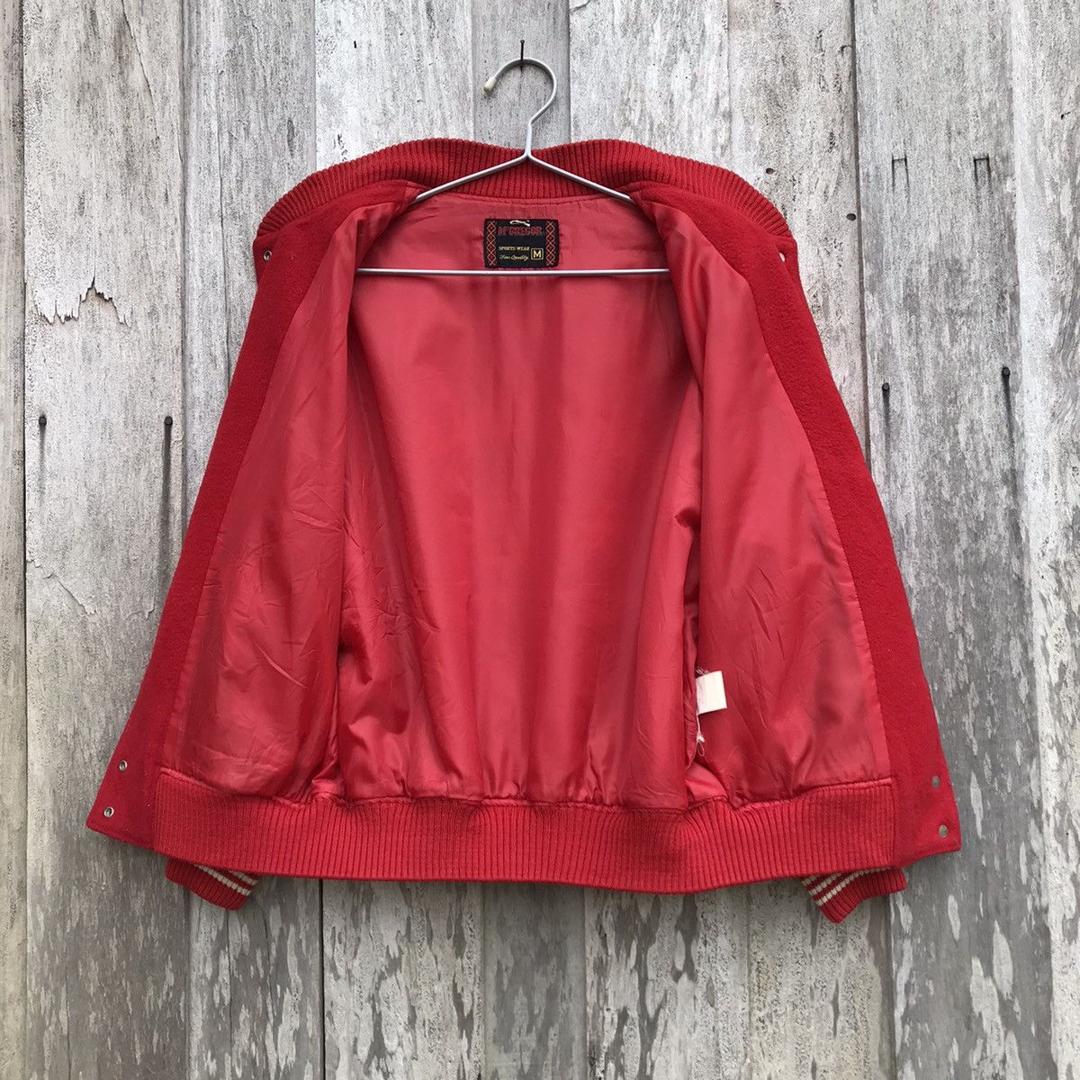 McGregor × Vintage Vintage McGregor Great Valley Spell Out Varsity Jacket Size US M / EU 48-50 / 2 - 10 Thumbnail