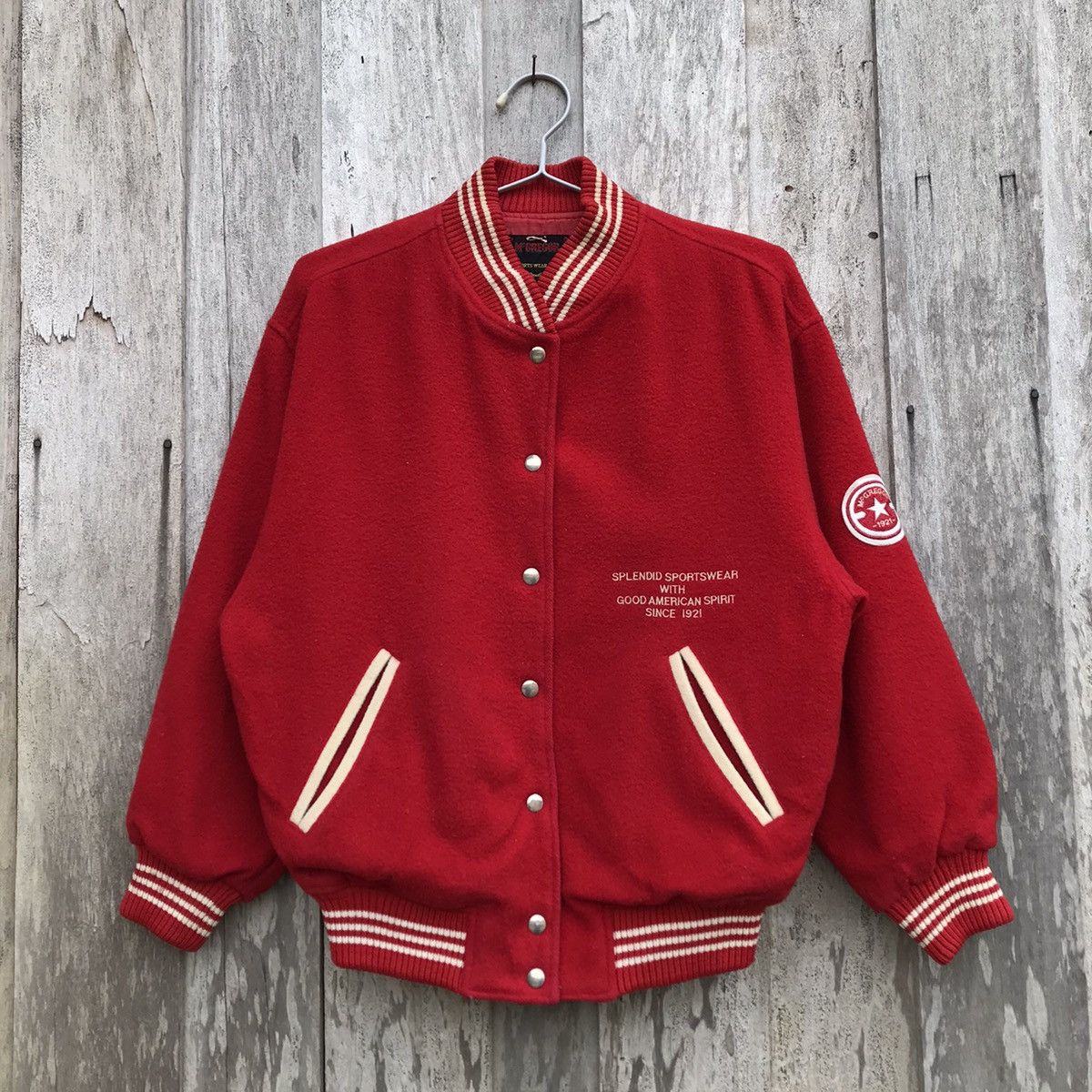McGregor × Vintage Vintage McGregor Great Valley Spell Out Varsity Jacket Size US M / EU 48-50 / 2 - 12 Thumbnail