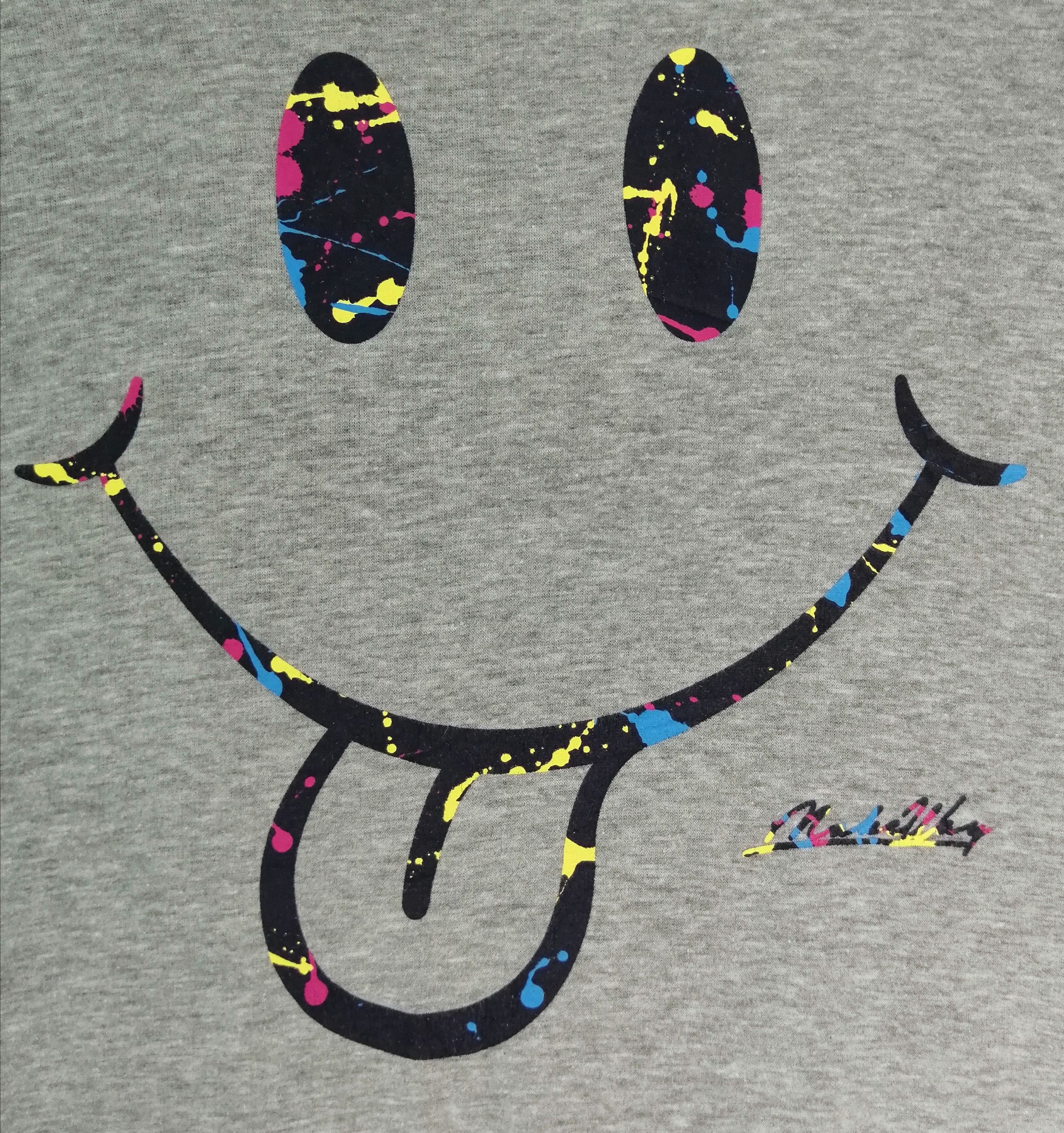 Japanese Brand Harvey Ball Smiley Face Big Logo Size US L / EU 52-54 / 3 - 4 Thumbnail