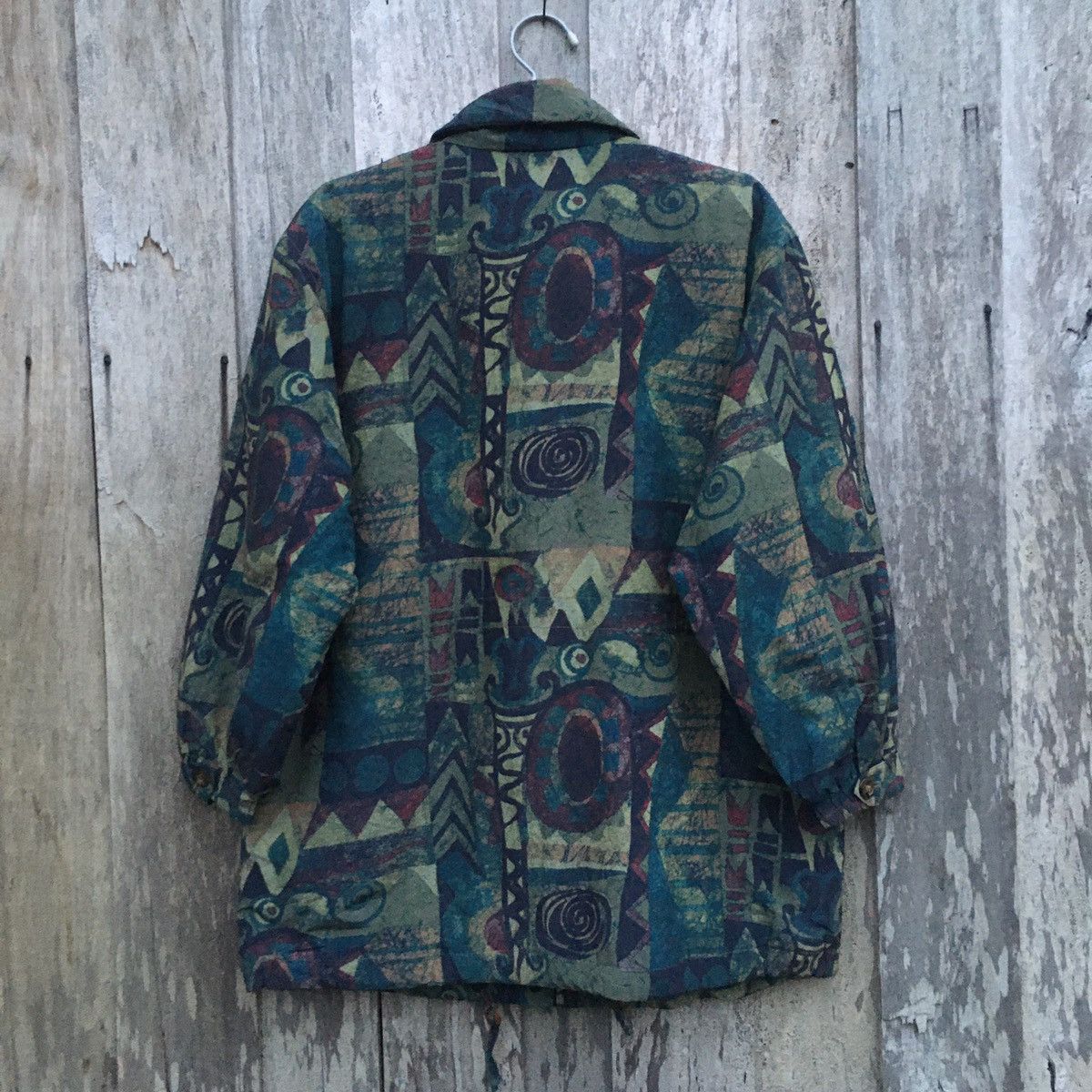 Vintage Steilmann German Abstract Zipper Button Up Jacket Size US L / EU 52-54 / 3 - 9 Thumbnail
