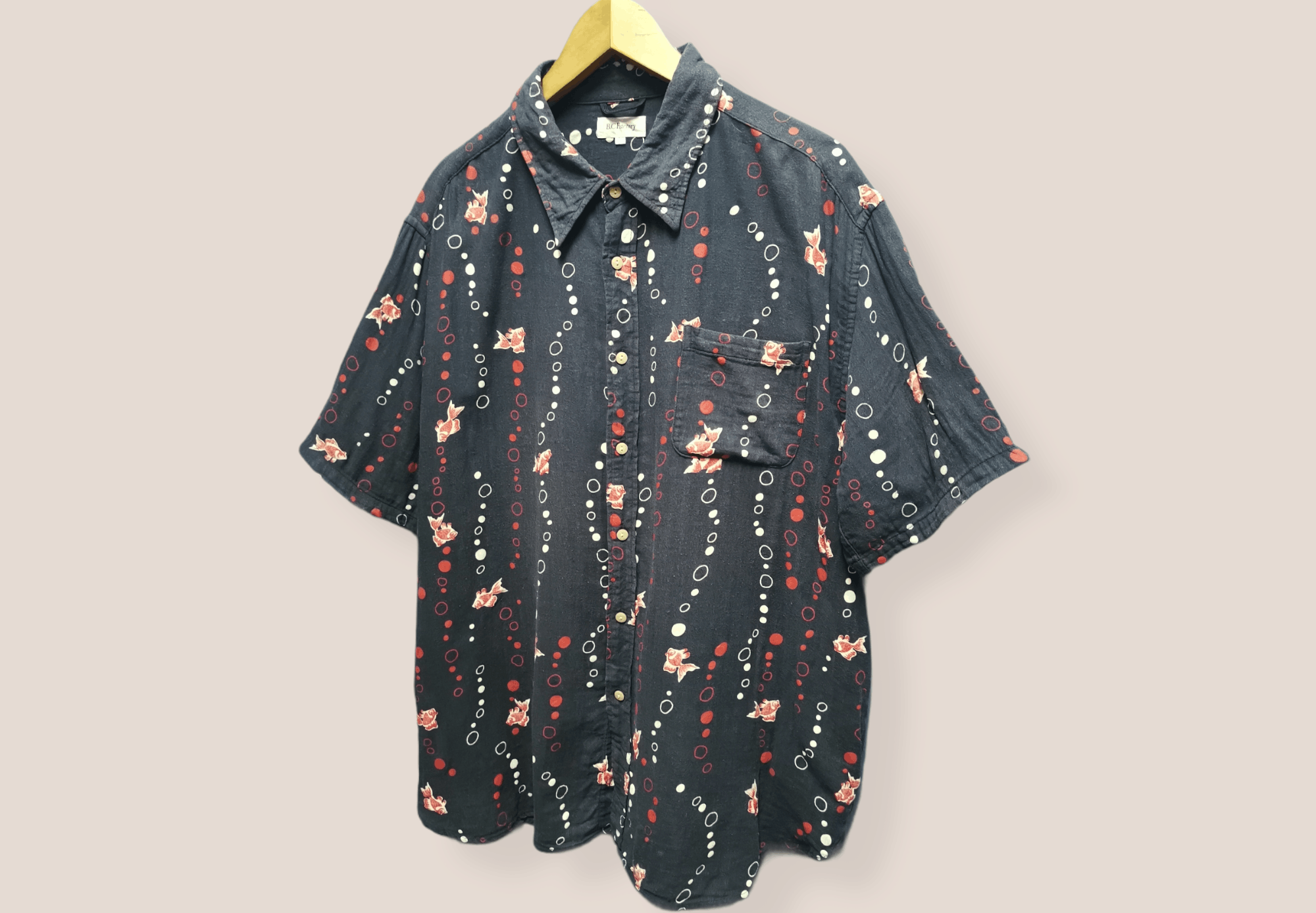 Vintage Vintage Shirt Button Ups x Fish Printed Size US XL / EU 56 / 4 - 3 Thumbnail
