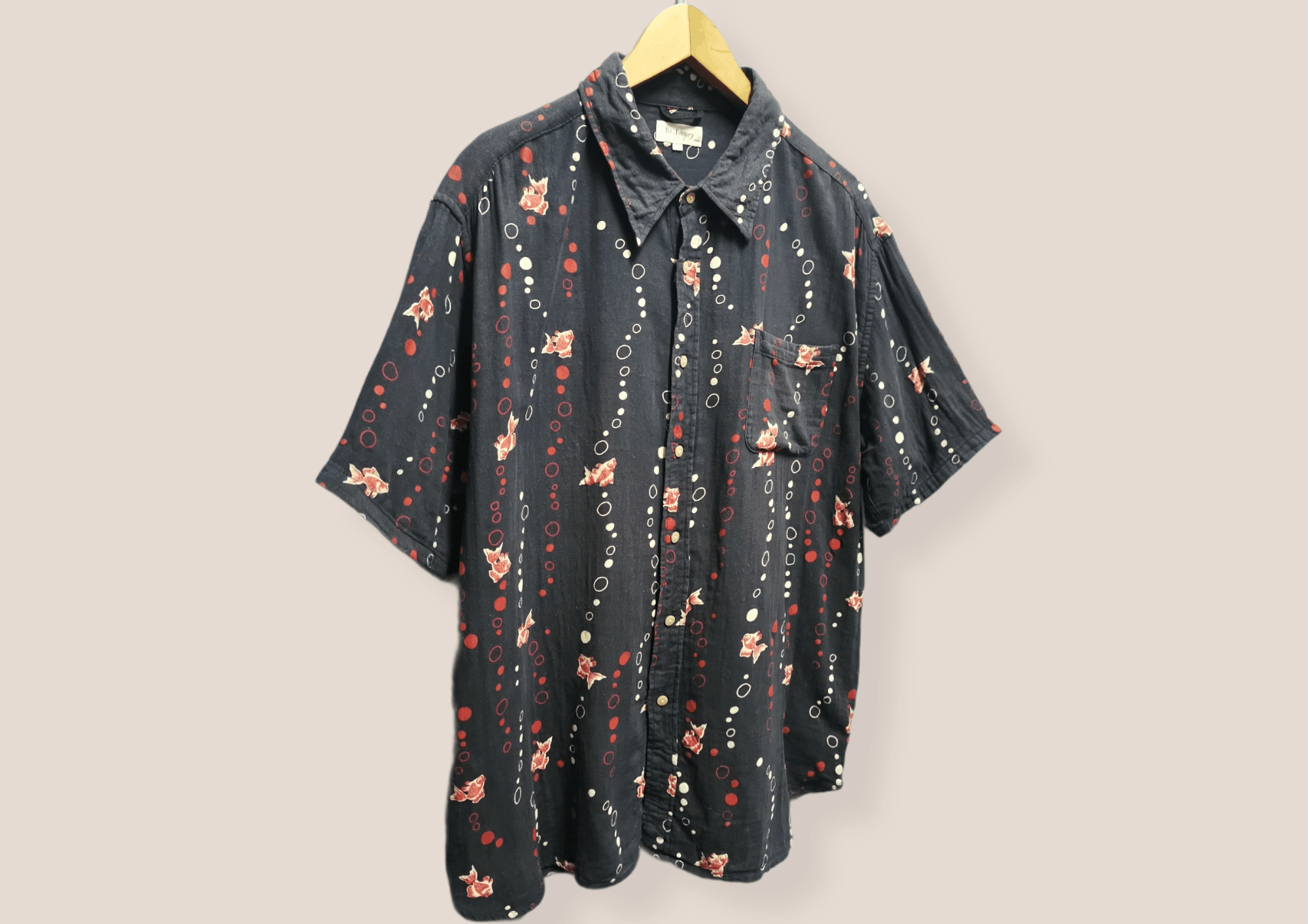 Vintage Vintage Shirt Button Ups x Fish Printed Size US XL / EU 56 / 4 - 2 Thumbnail