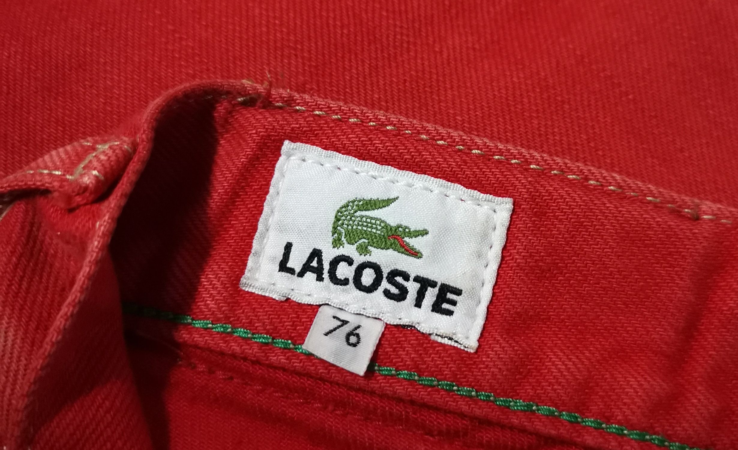 Lacoste Lacoste Dirty Red Denim Size US 30 / EU 46 - 6 Thumbnail