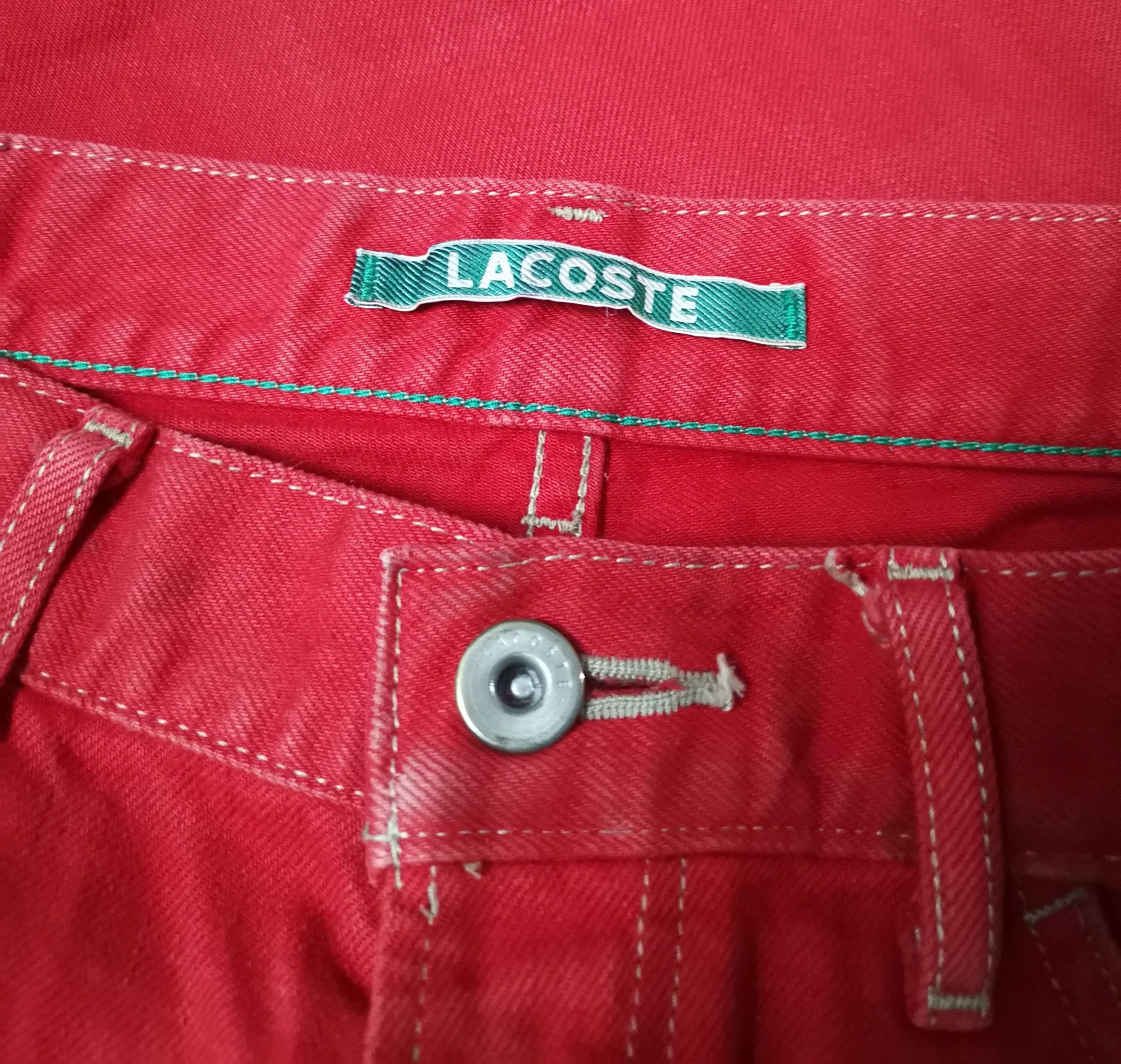 Lacoste Lacoste Dirty Red Denim Size US 30 / EU 46 - 5 Thumbnail